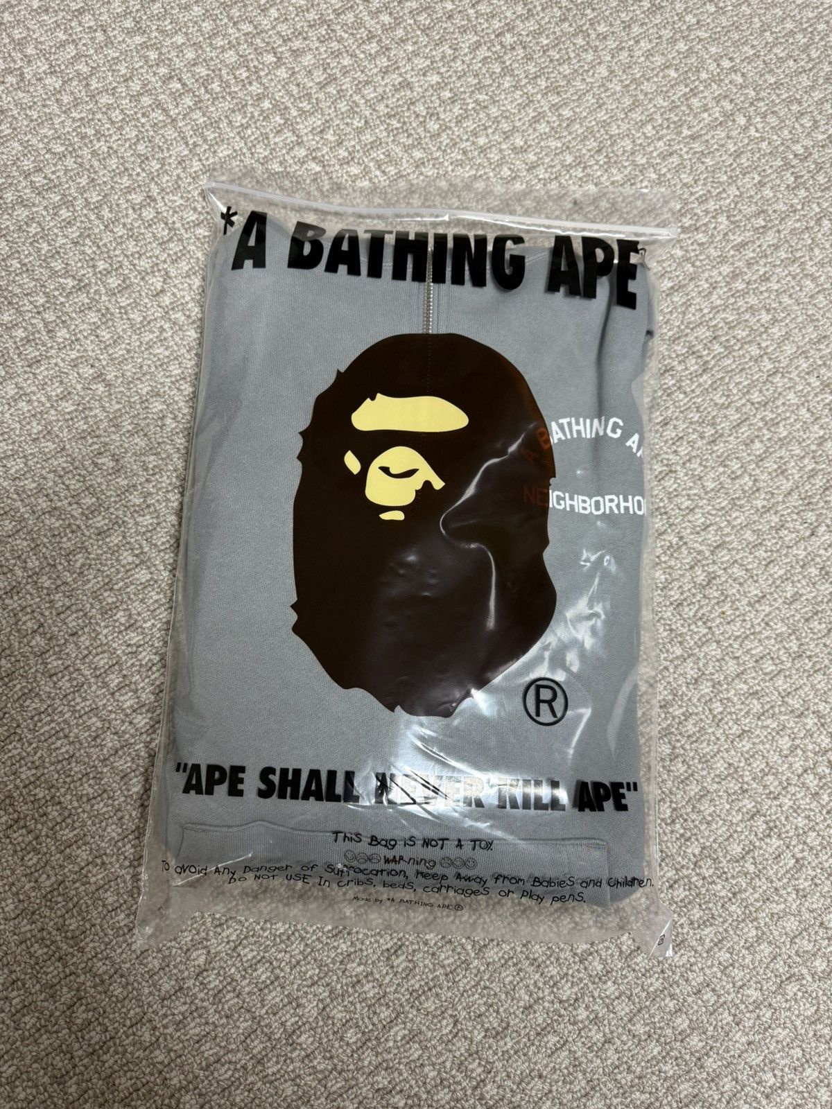 Bape × Neighborhood Bape X Neighborhood Two Face Half Zip Pullover Hoodie Size US M / EU 48-50 / 2 - 2 Thumbnail