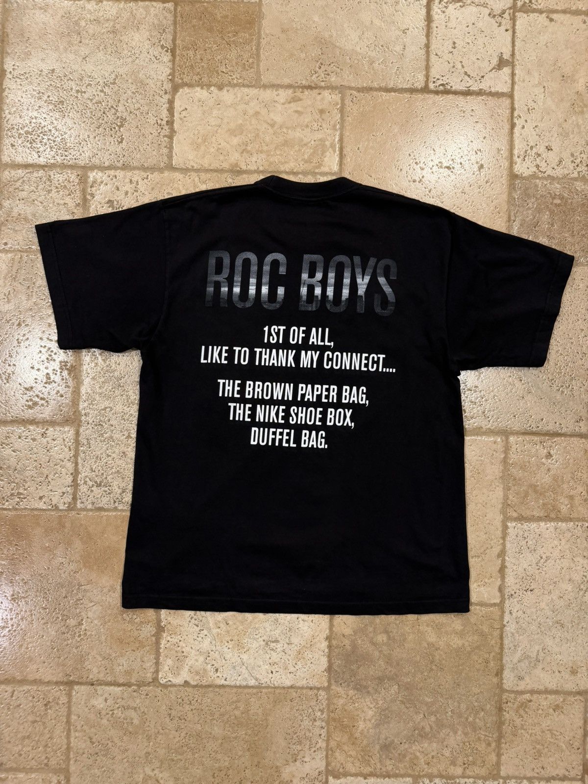 Vintage Vintage Jay-Z 2007 American Ganster Promo Black Rap T-Shirt Size US XL / EU 56 / 4 - 10 Thumbnail