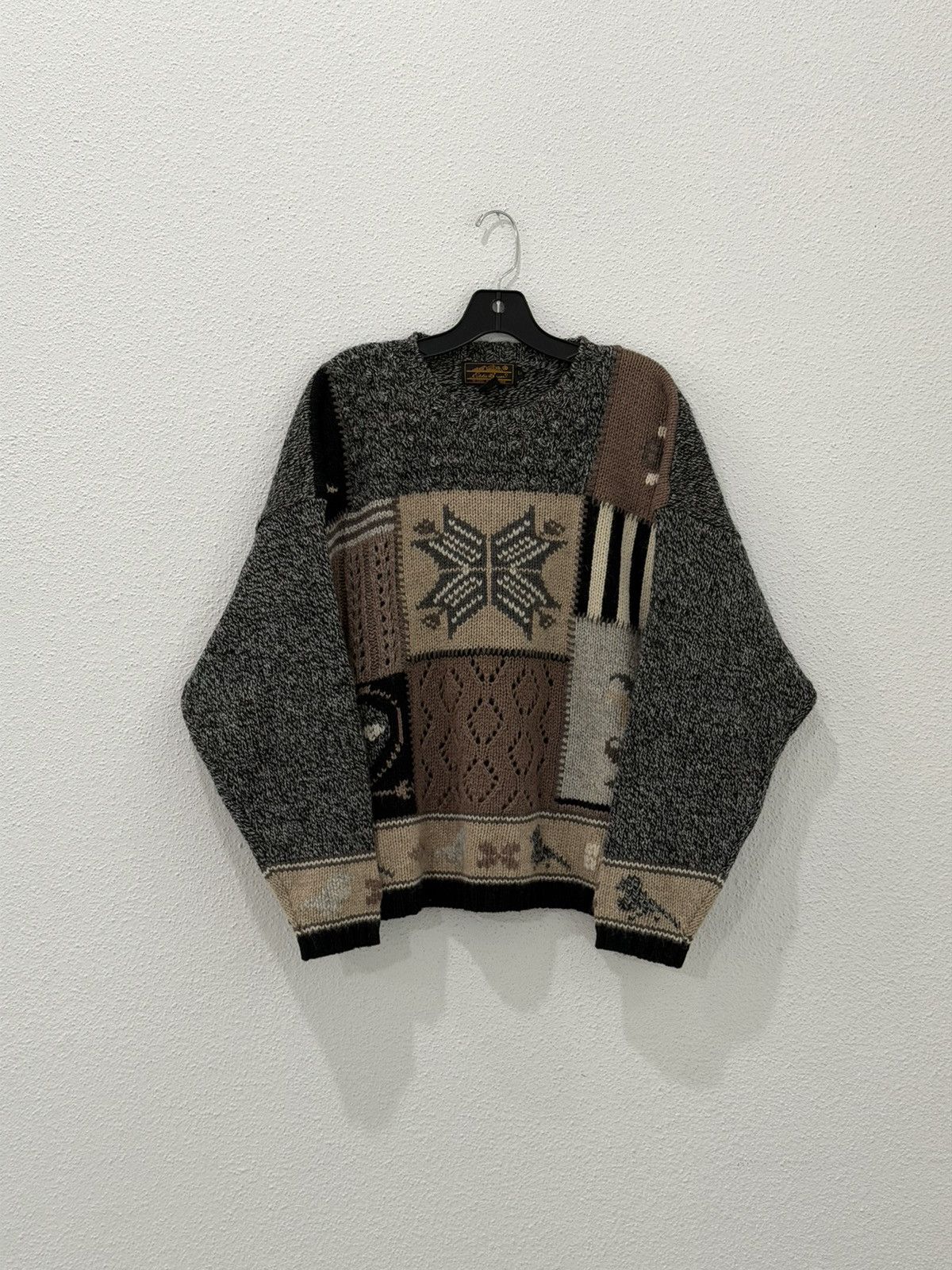 Eddie Bauer VTG 90s Eddie Bauer Women’s L Nordic Wool Blend Knit Sweater Size L / US 10 / IT 46 - 1 Thumbnail