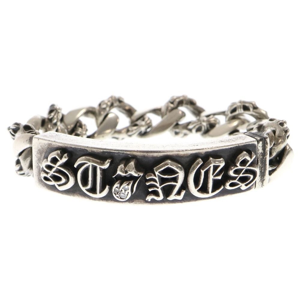 Chrome Hearts Rolling Stones Lip and Tan Bracelet