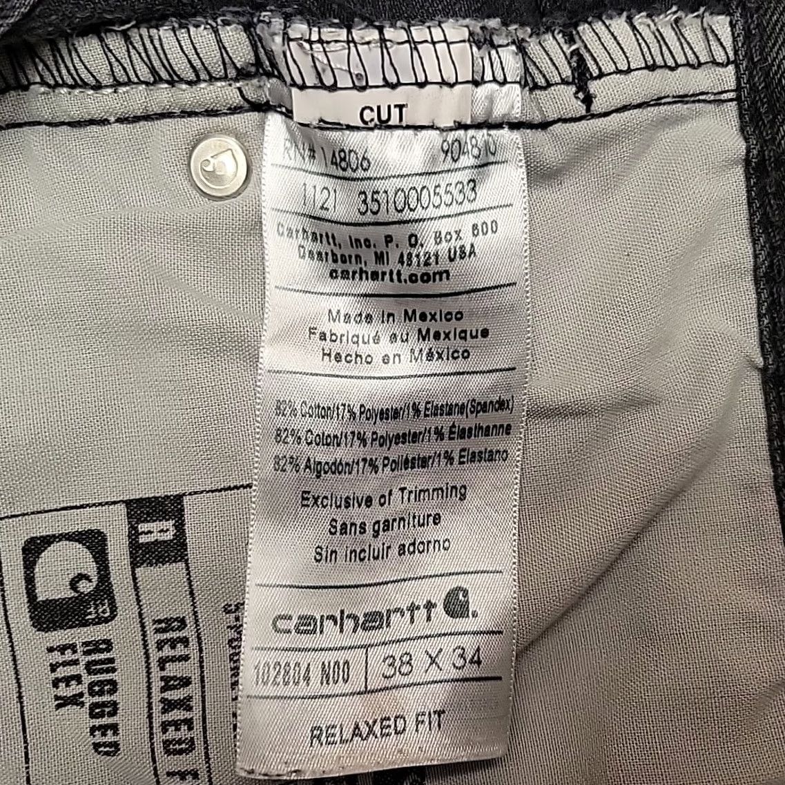 Carhartt Carhartt Pants Mens 38x34 Black Canvas Relaxed Cargo Rugged Flex Workwear BD2804 Size US 38 / EU 54 - 6 Thumbnail