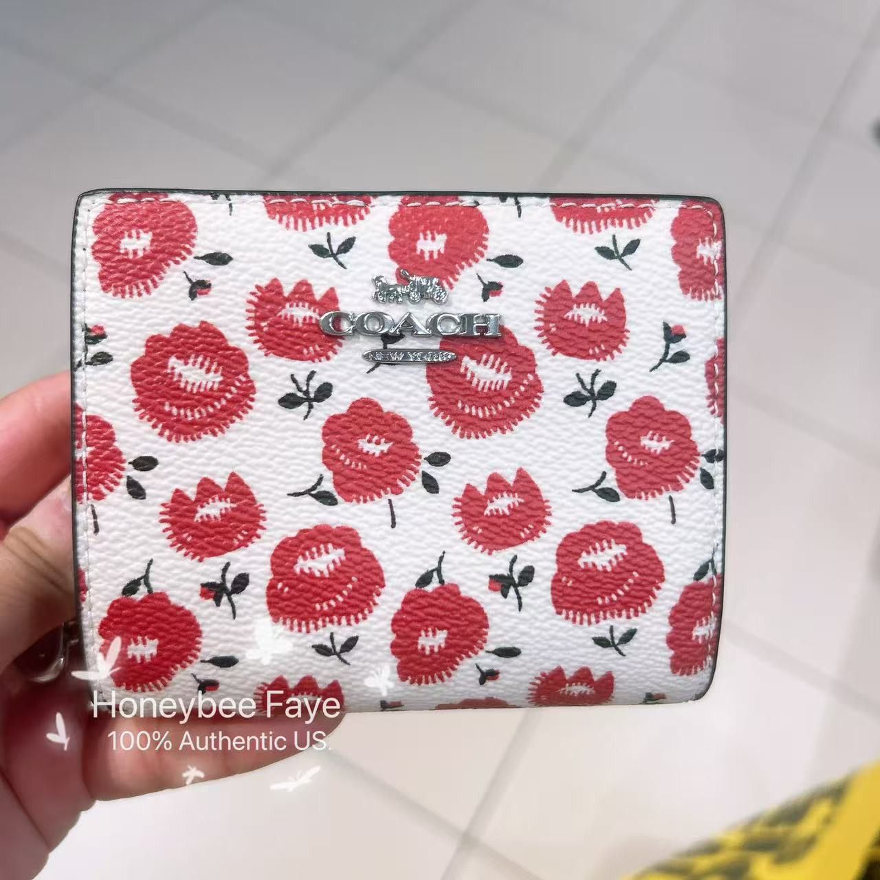 Snap Wallet With Floral Print CBO76