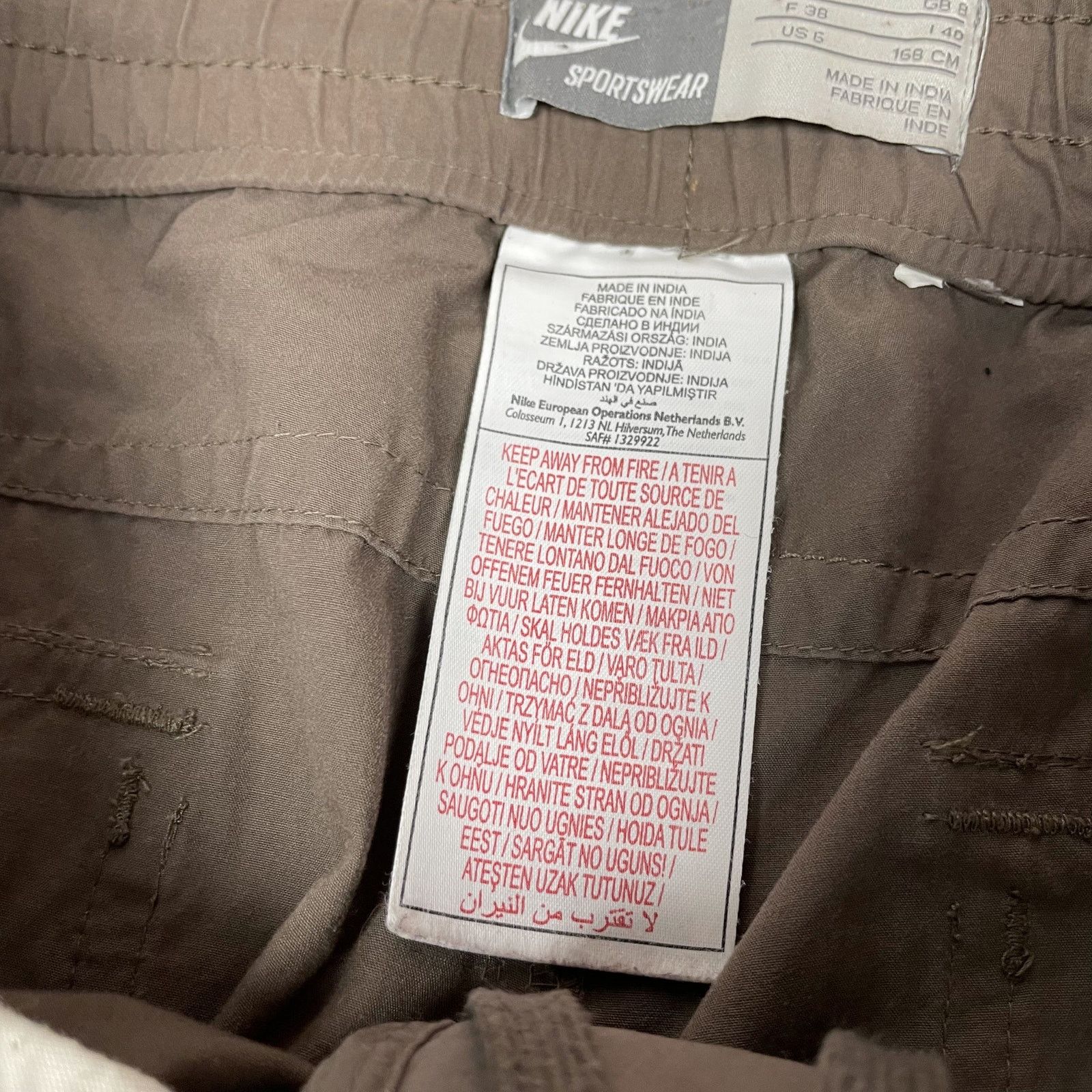 Nike Nike Sportswear Women's Brown Relaxed Roll Tab Pants 6 Size 30" / US 8 / IT 44 - 15 Thumbnail