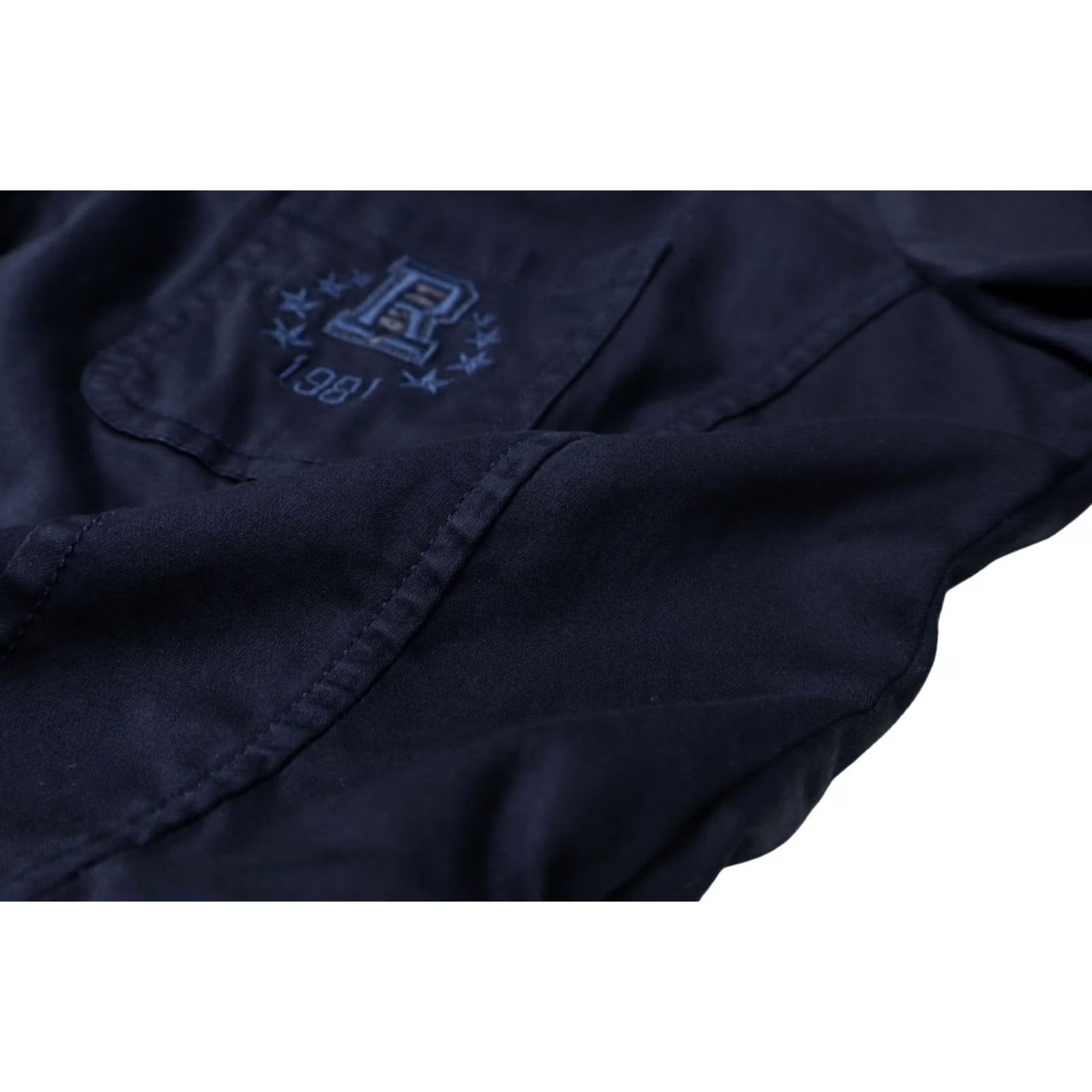 Replay Replay W7848 Blazer Women's LARGE Single Breasted Peak Lapel Dark Blue Size L / US 10 / IT 46 - 7 Thumbnail