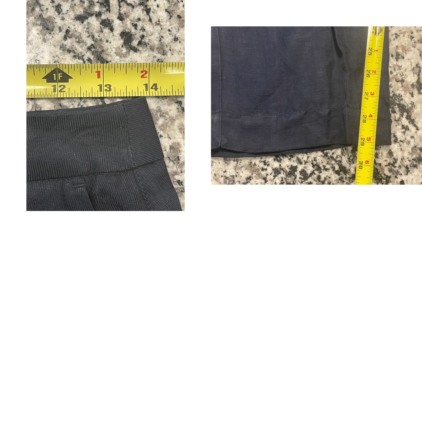 Scotch & Soda Scotch and Soda Edie Wide Leg Navy Trousers Size 26 Size 26" / US 2 / IT 38 - 8 Thumbnail