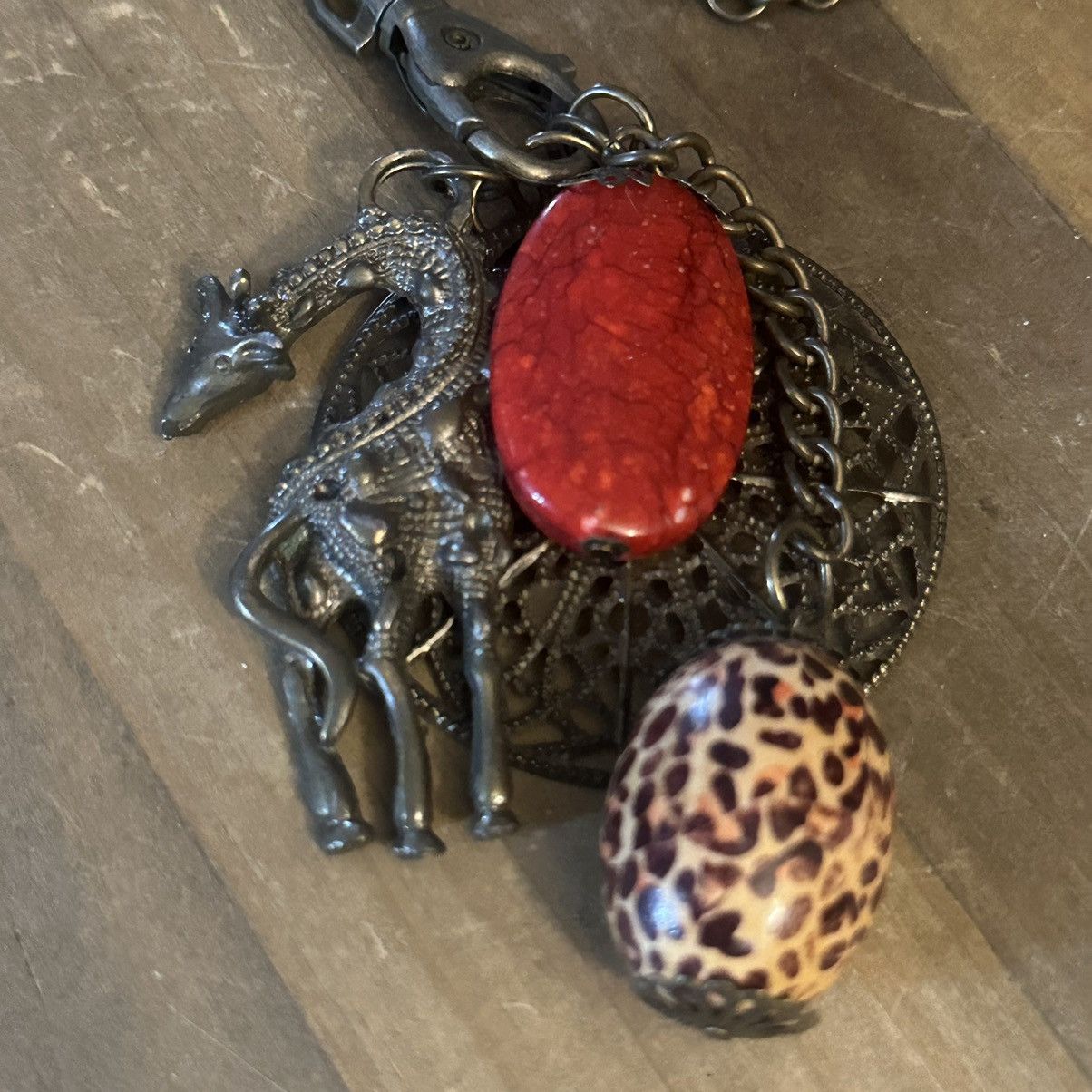 Other Vintage long safari cluster pendant necklace Size ONE SIZE - 3 Thumbnail