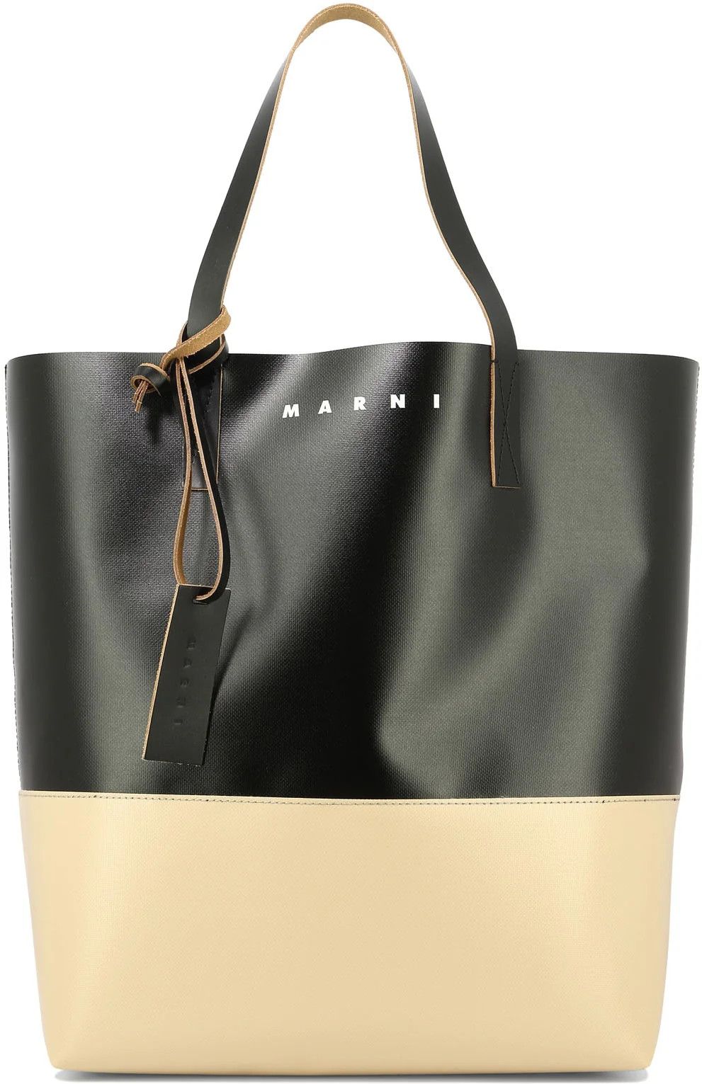 Marni o1s22i1n0924 Size: OS / Tribeca Tote Bag in Black/Beige Size ONE SIZE - 1 Thumbnail