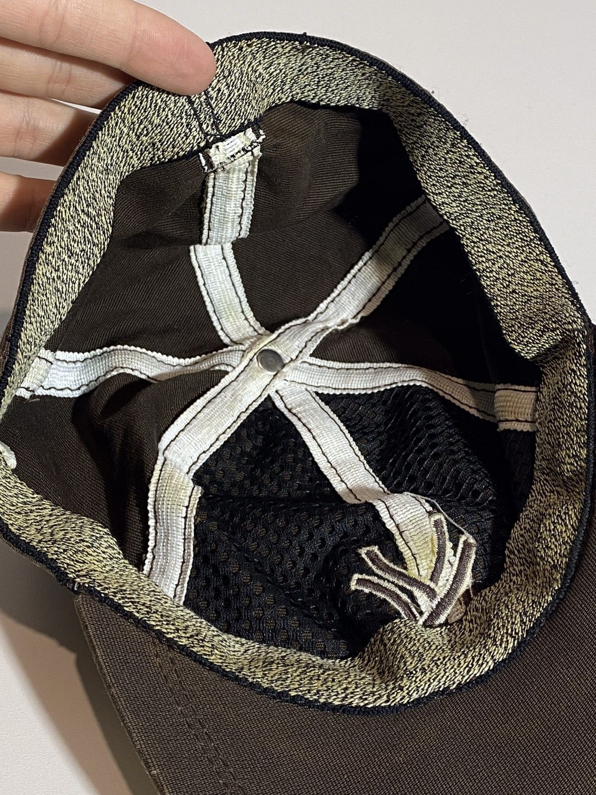 Vintage Vintage 90s New York Yankees hype y2k streetwear brown cap Size ONE SIZE - 10 Thumbnail