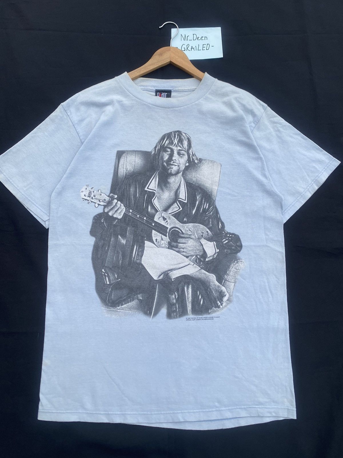 Band Tees Rare Vintage Kurt Cobain 1998 “The End of the Music” Tshirt Size US L / EU 52-54 / 3 - 4 Thumbnail