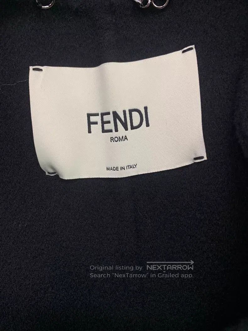 Fendi Fendi Black Wool and Fox Fur Vest Size XS / US 0-2 / IT 36-38 - 4 Thumbnail