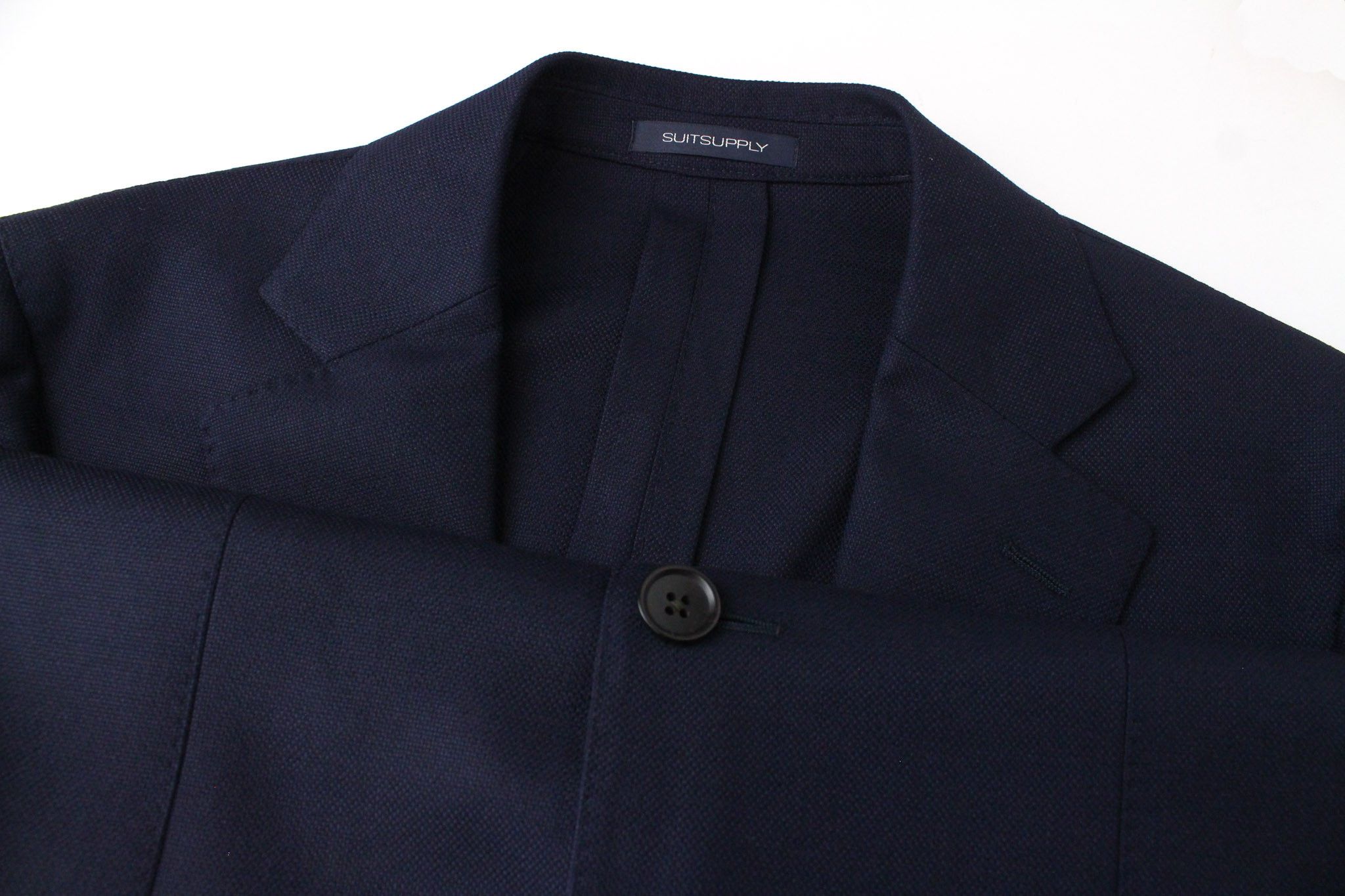 Suitsupply HAVANA UK38R Blue Wool Stretch Slim Single-Breasted 72164 Size 38R - 7 Thumbnail