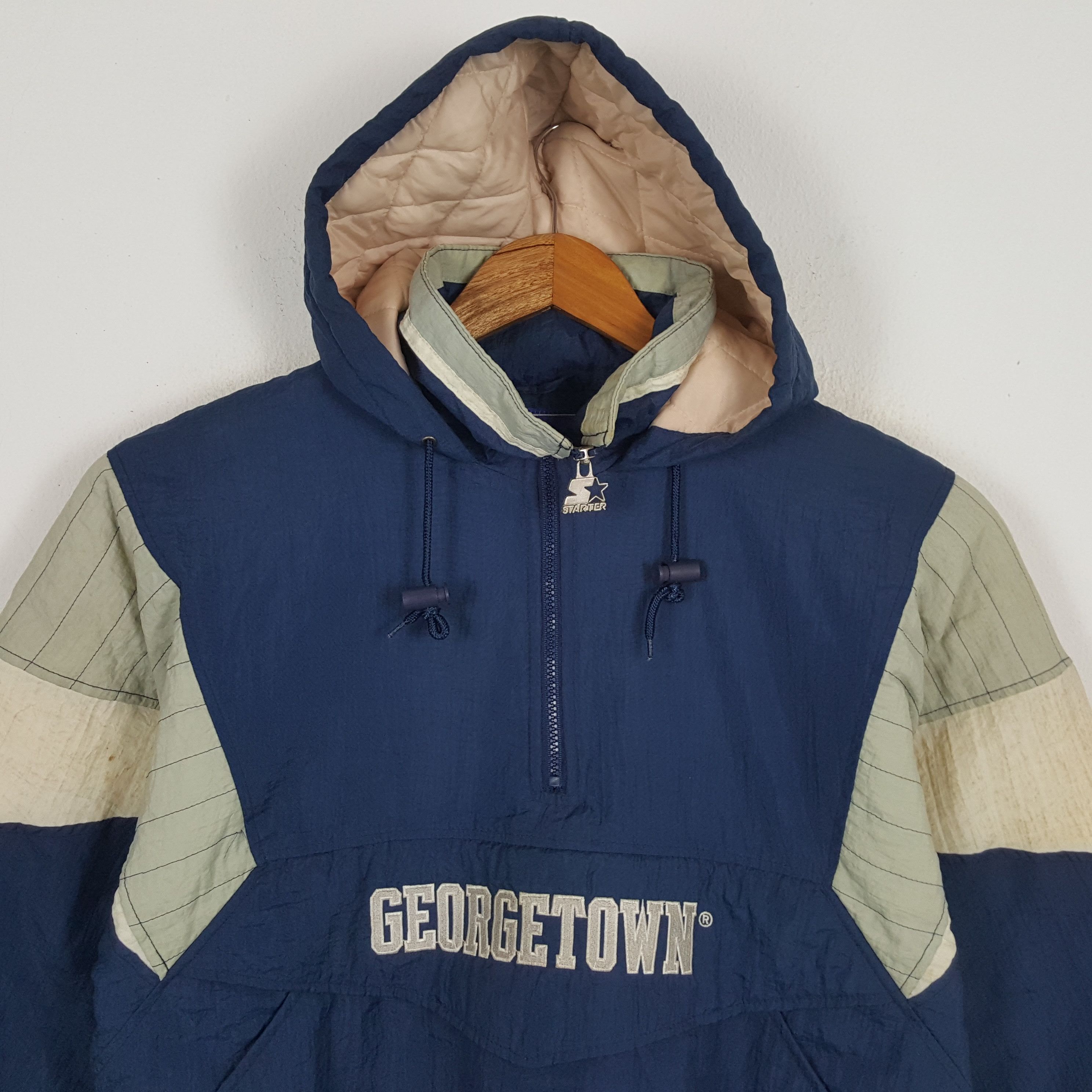 NFL × Starter × Vintage Vintage STARTER GEORGETOWN HOYAS America Football NFL Jacket Size US L / EU 52-54 / 3 - 4 Thumbnail