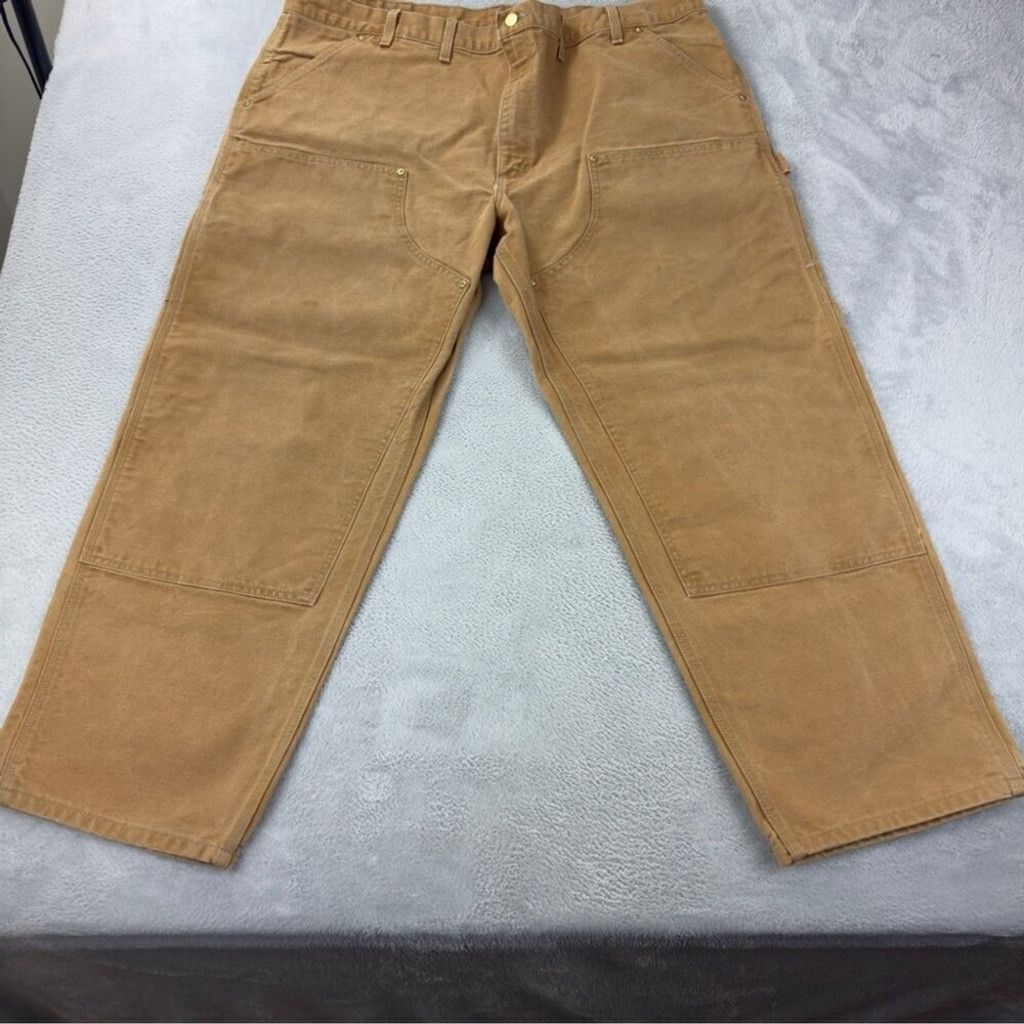 Carhartt Vintage Carhartt Men's Size 42x27 B01 BRN Tan Double Knee Pa Size US 30 / EU 46 - 11 Thumbnail