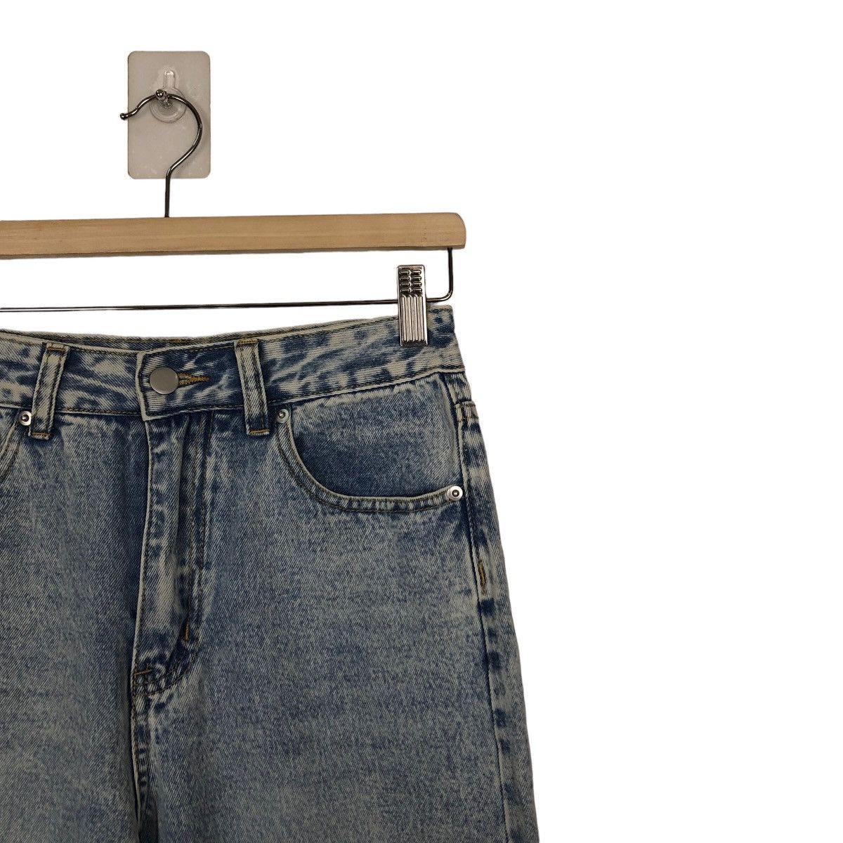 Japanese Brand 🔥VINTAGE CROPPED DENIM JEANS DISTRESSED JAPAN RICK OWENS Size US 26 / EU 42 - 4 Thumbnail