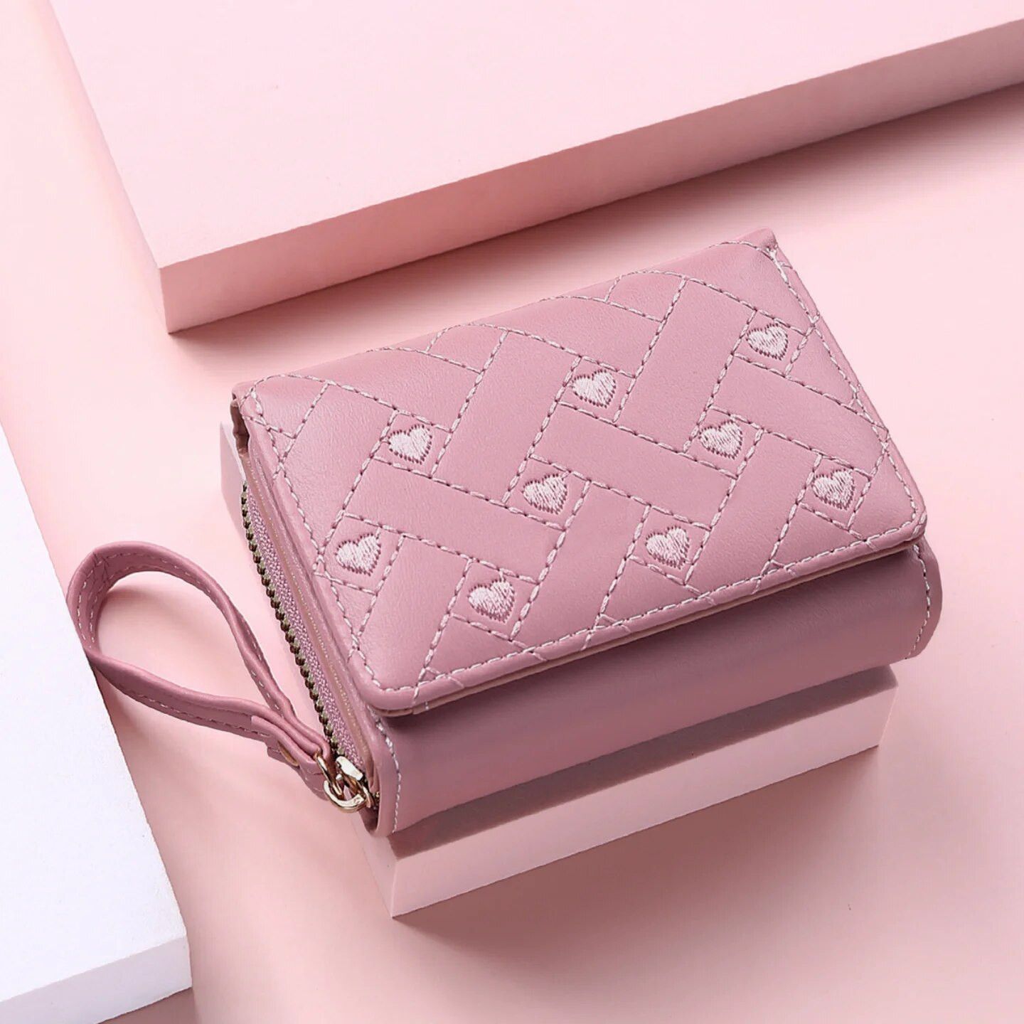 Other Women's Short Embroidered Love Zero Wallet Size ONE SIZE - 8 Thumbnail
