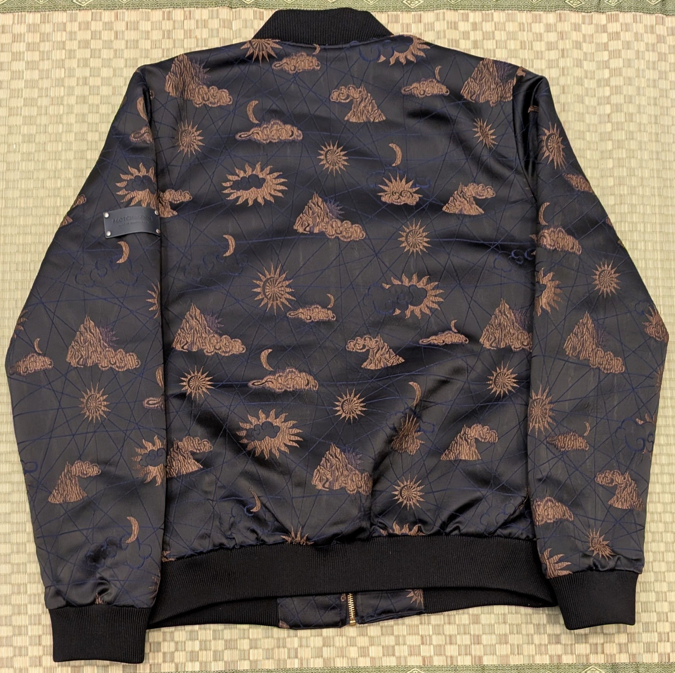 Scotch & Soda Scotch & Soda Amsterdam Jacquard Bomber Jacket Moon Stars Size US M / EU 48-50 / 2 - 2 Thumbnail