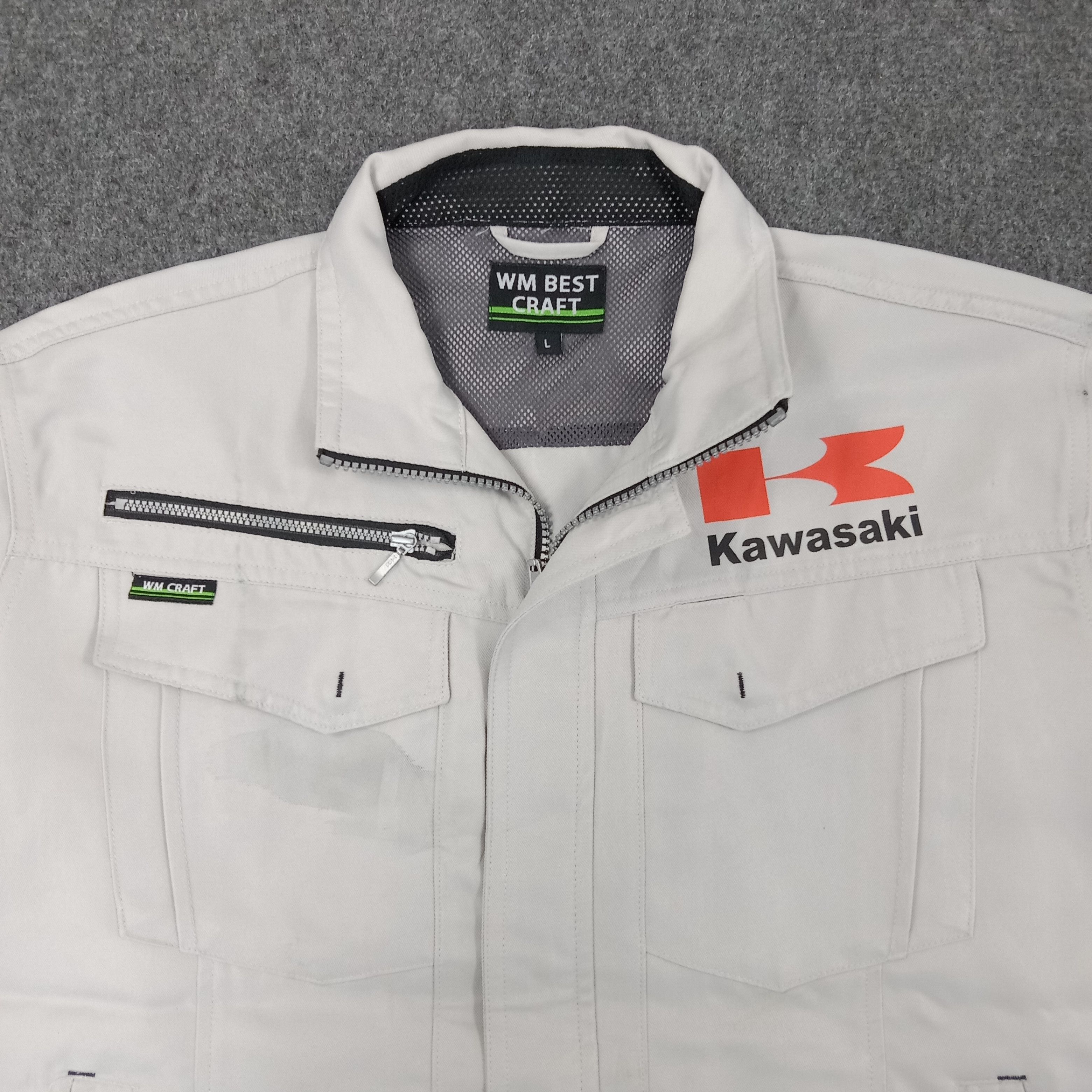 Japanese Brand × Vintage Kawasaki Japanese Motorsports Racing Custom Jacket Size US M / EU 48-50 / 2 - 4 Thumbnail