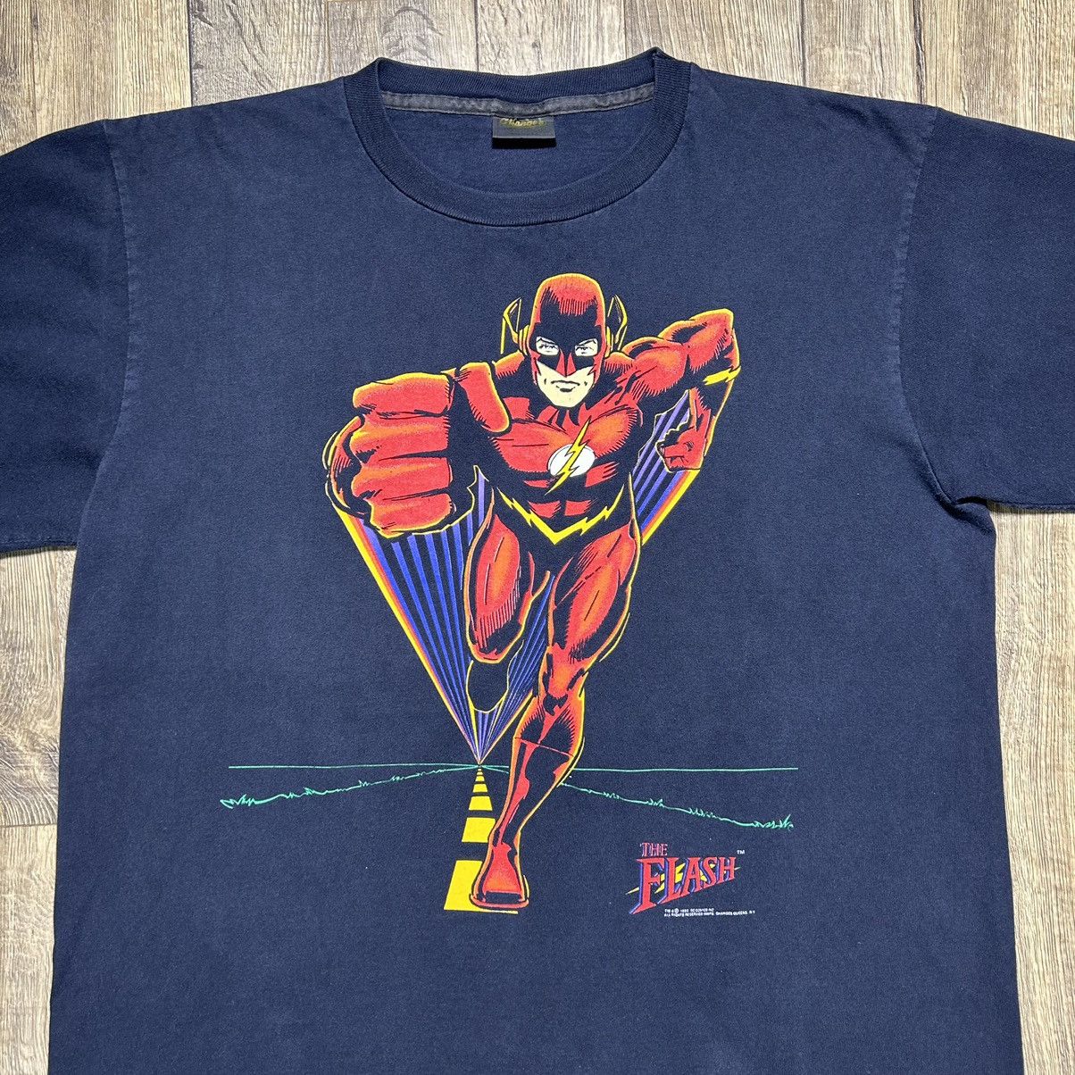 Vintage Vintage 1990 Flash DC Comics T-shirt Changes XL USA Size US XL / EU 56 / 4 - 2 Thumbnail