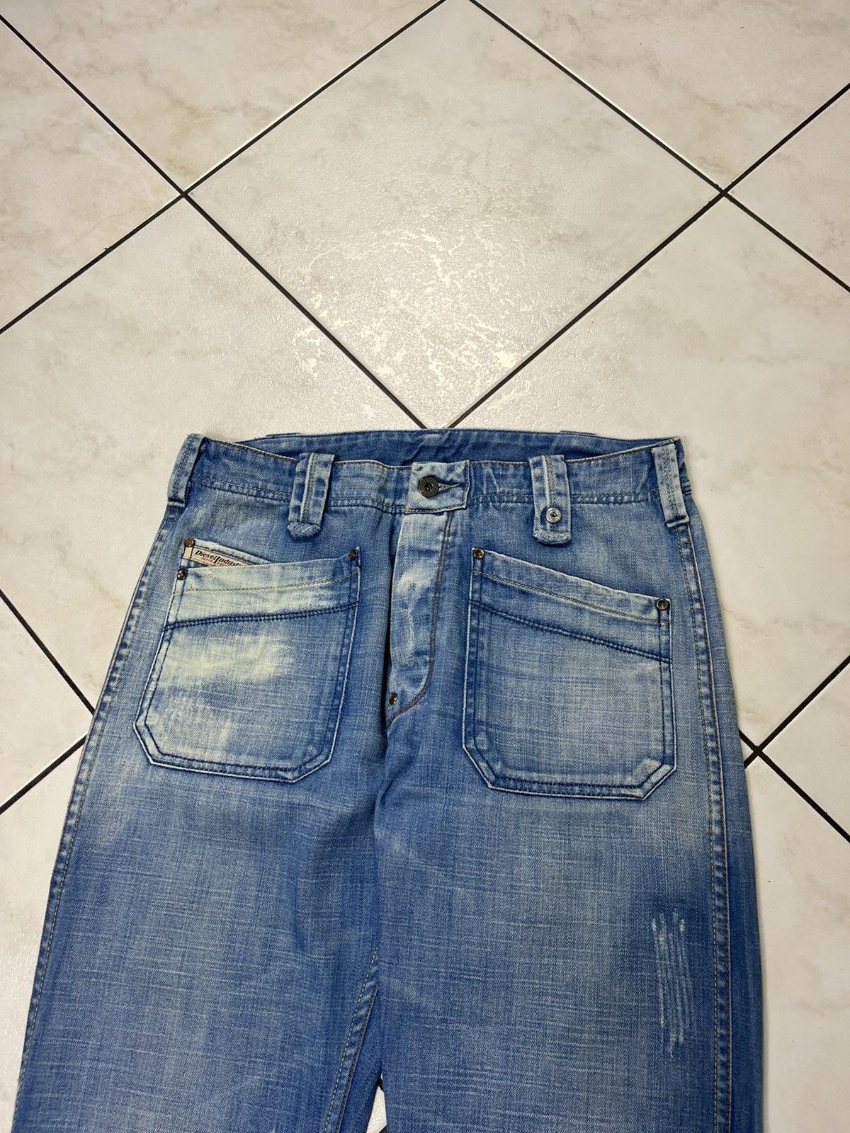 Diesel × Vintage Vintage Diesel moorix y2k distressed denim jeans baggy pants Size US 32 / EU 48 - 3 Thumbnail