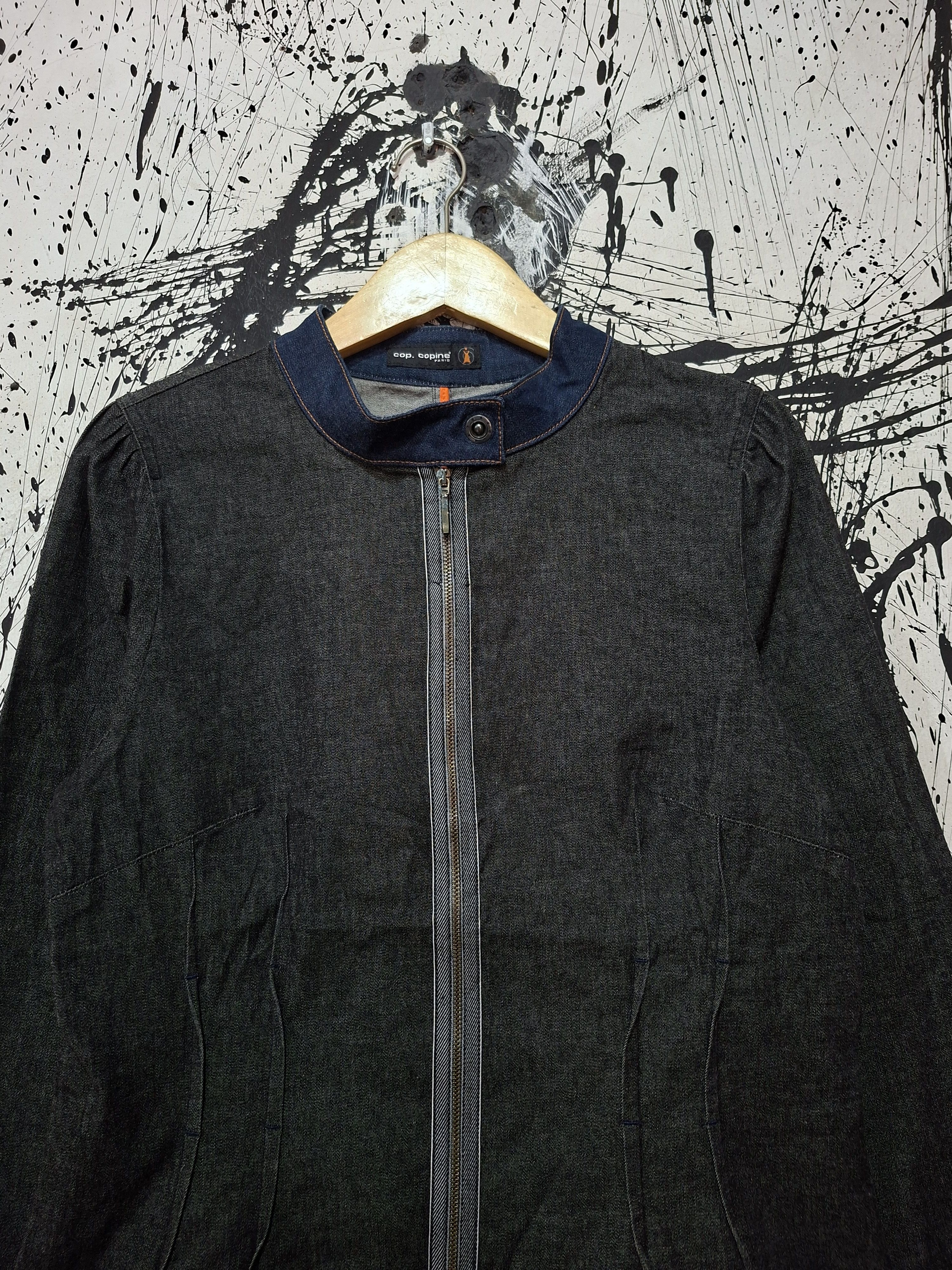 Cop Copine COP COPINE PARIS MANDARIN COLAR DENIM JACKET Size M / US 6-8 / IT 42-44 - 4 Thumbnail
