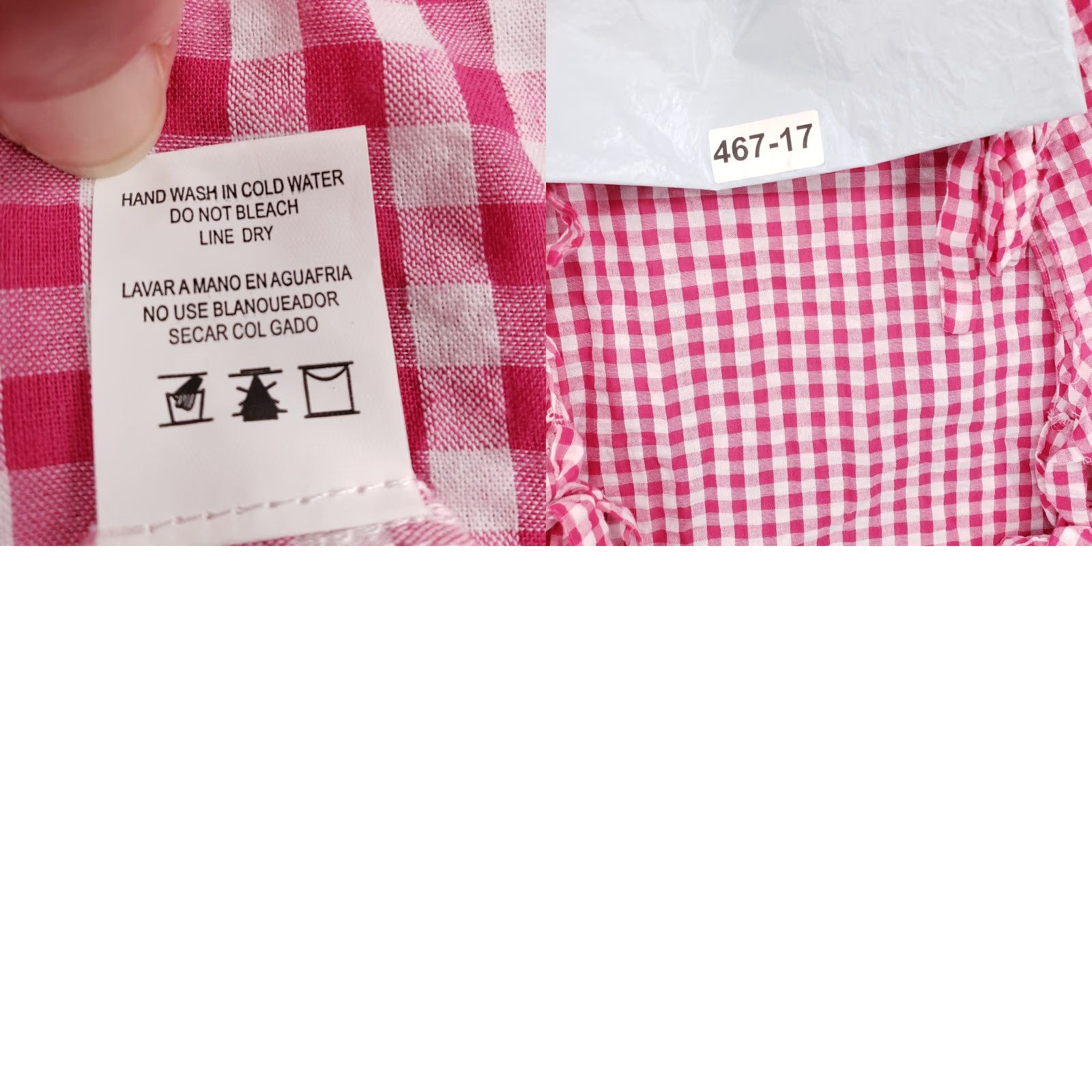 Vintage Love J Blouse Shirt Womens 3X XXXL Plus Pink Plaid Long Sleeve Shirt Blouse Size XXL / US 16-18 / IT 52-54 - 8 Thumbnail