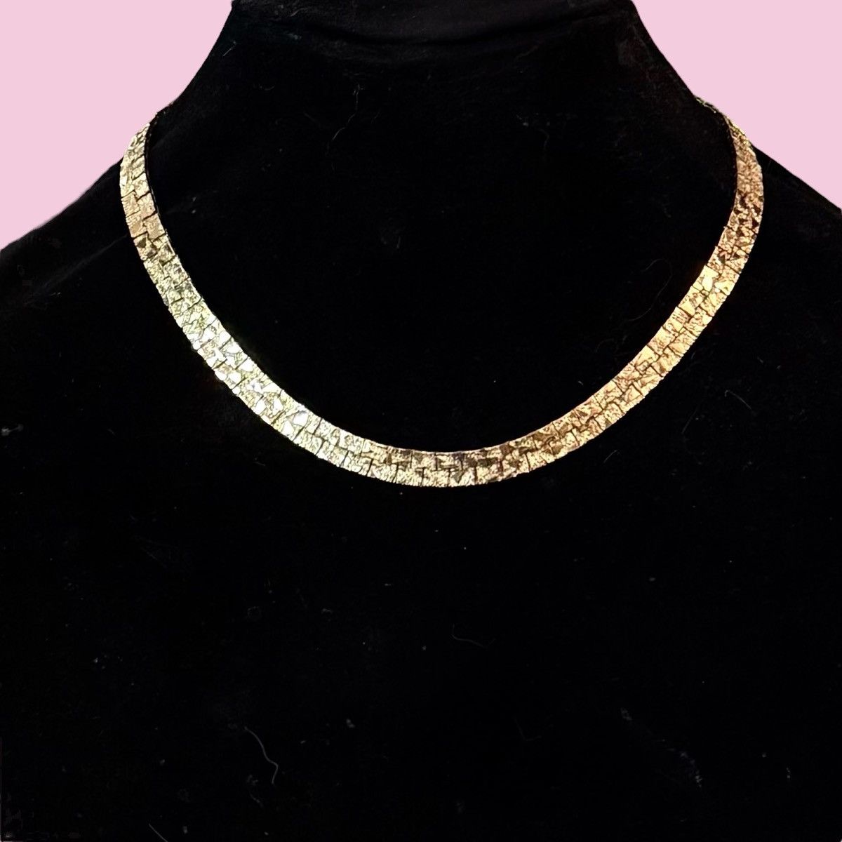 Vintage Vintage gold tone nugget collar necklace Size ONE SIZE - 1 Thumbnail