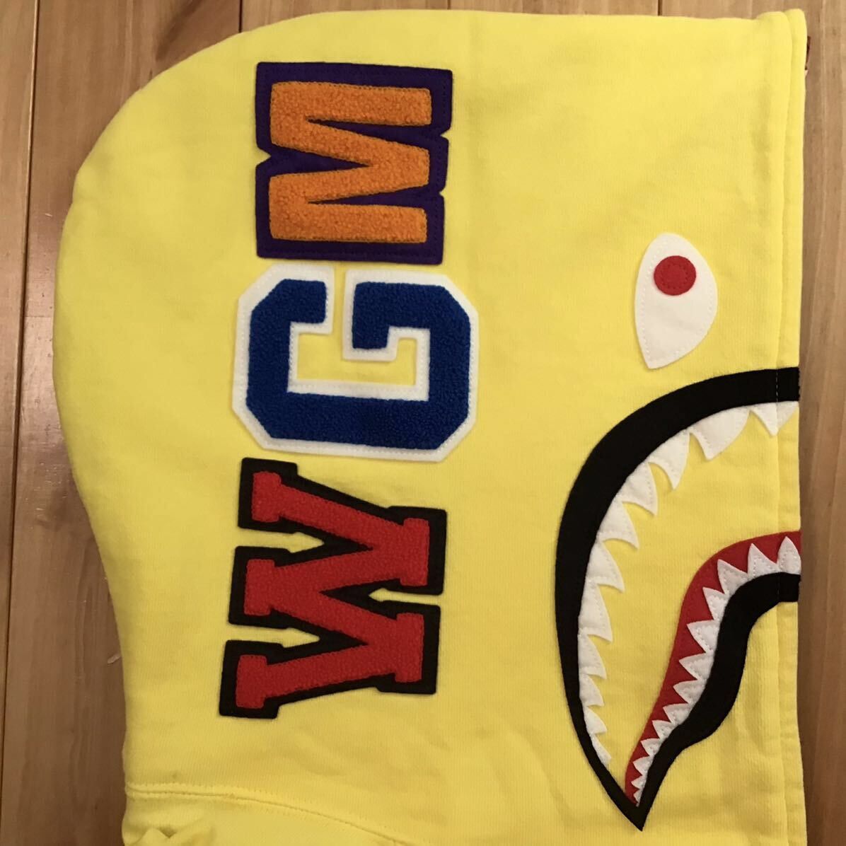 2010 BAPE Neon shark full zip hoodie a bathing ape NIGO