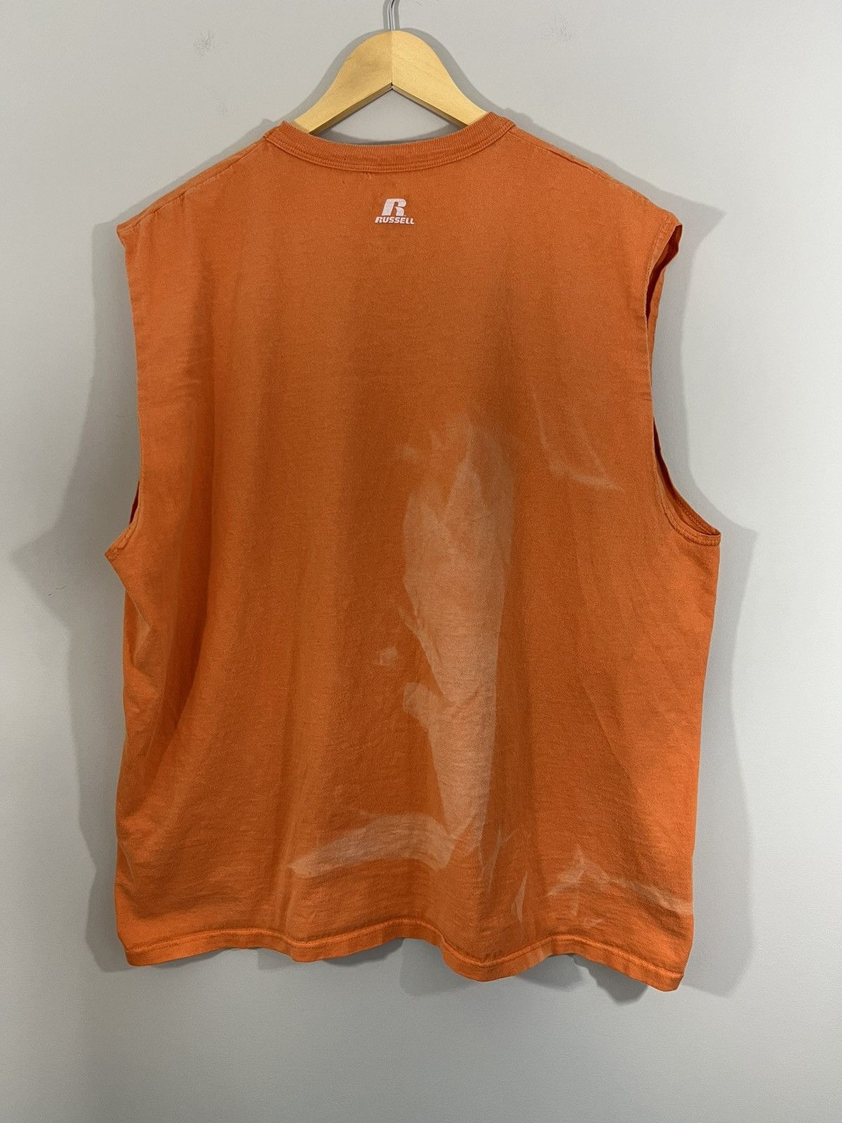 Russell Athletic × Vintage Russell Athletic Sun Faded Blank Basic Sleeveless Shirt Size US XL / EU 56 / 4 - 2 Thumbnail