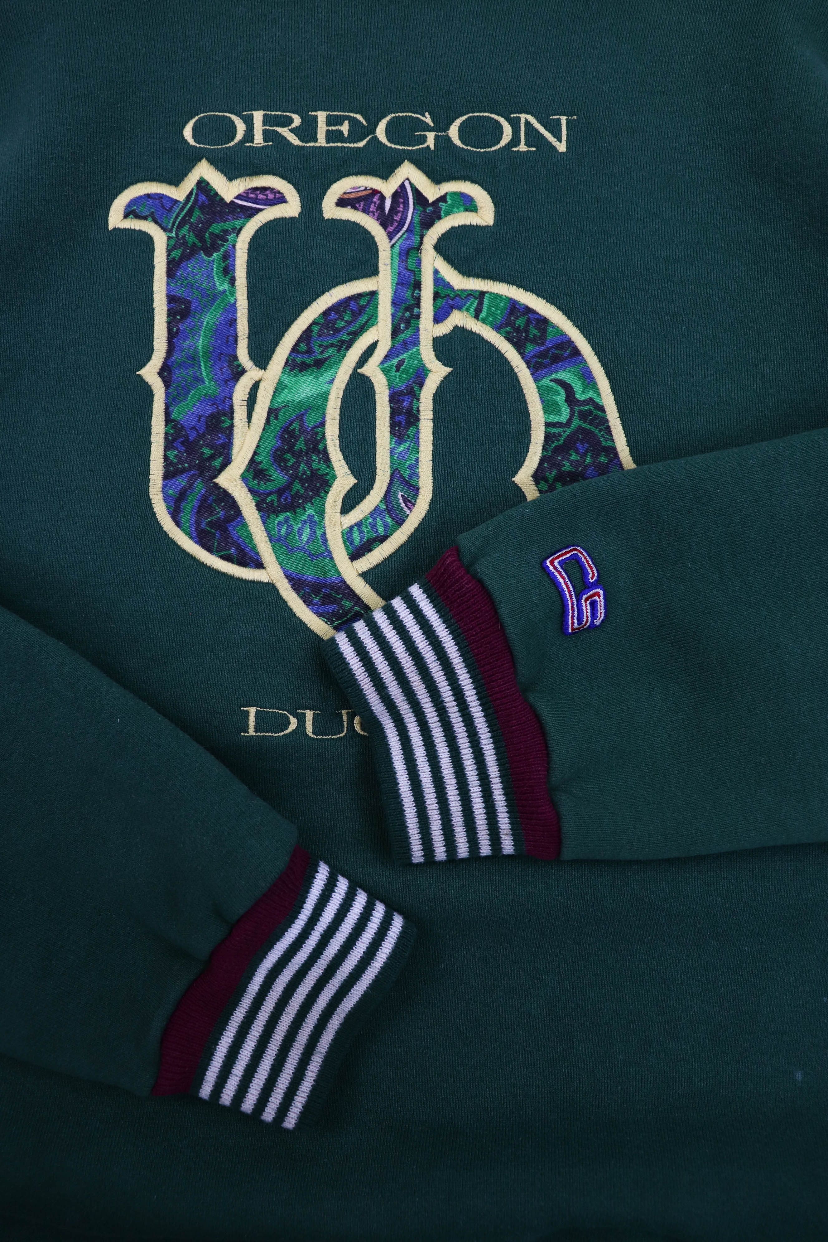 NFL Oregon Ducks 90s Vintage Crable Spw Made in USA Sweatshirt Size US XL / EU 56 / 4 - 7 Thumbnail