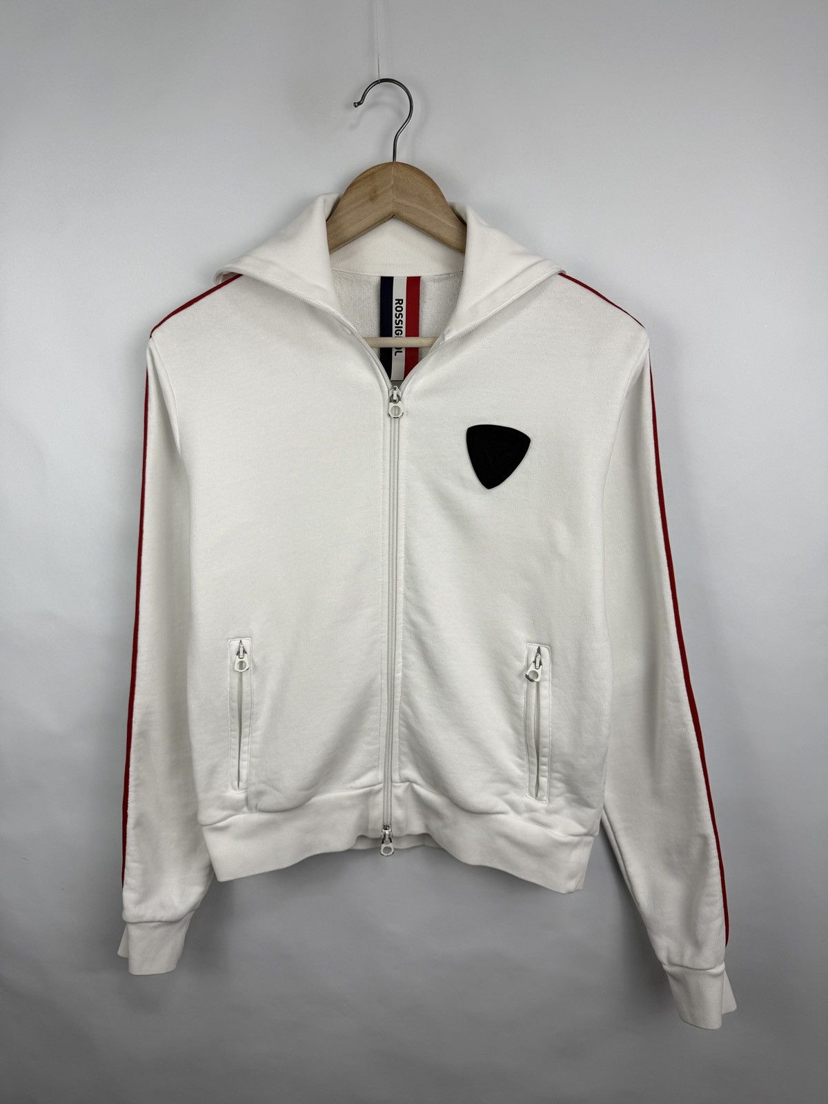 Rossignol 🇫🇷 Rossignol Roll Neck Track Jacket Tricolor Stripe Ski Rare Size XS / US 0-2 / IT 36-38 - 6 Thumbnail
