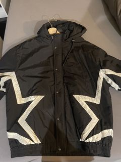 Supreme stars cheap puffy jacket black