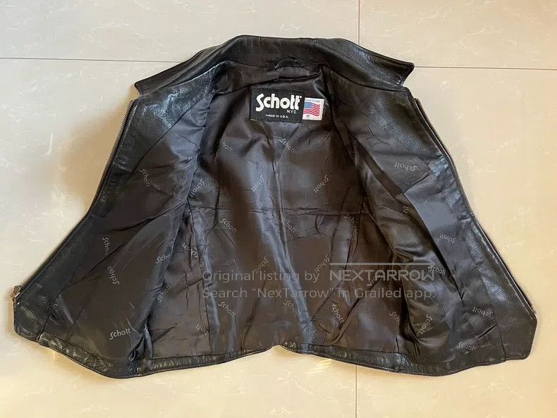 Schott Schott Super thick cowhide vest Size US M / EU 48-50 / 2 - 3 Thumbnail