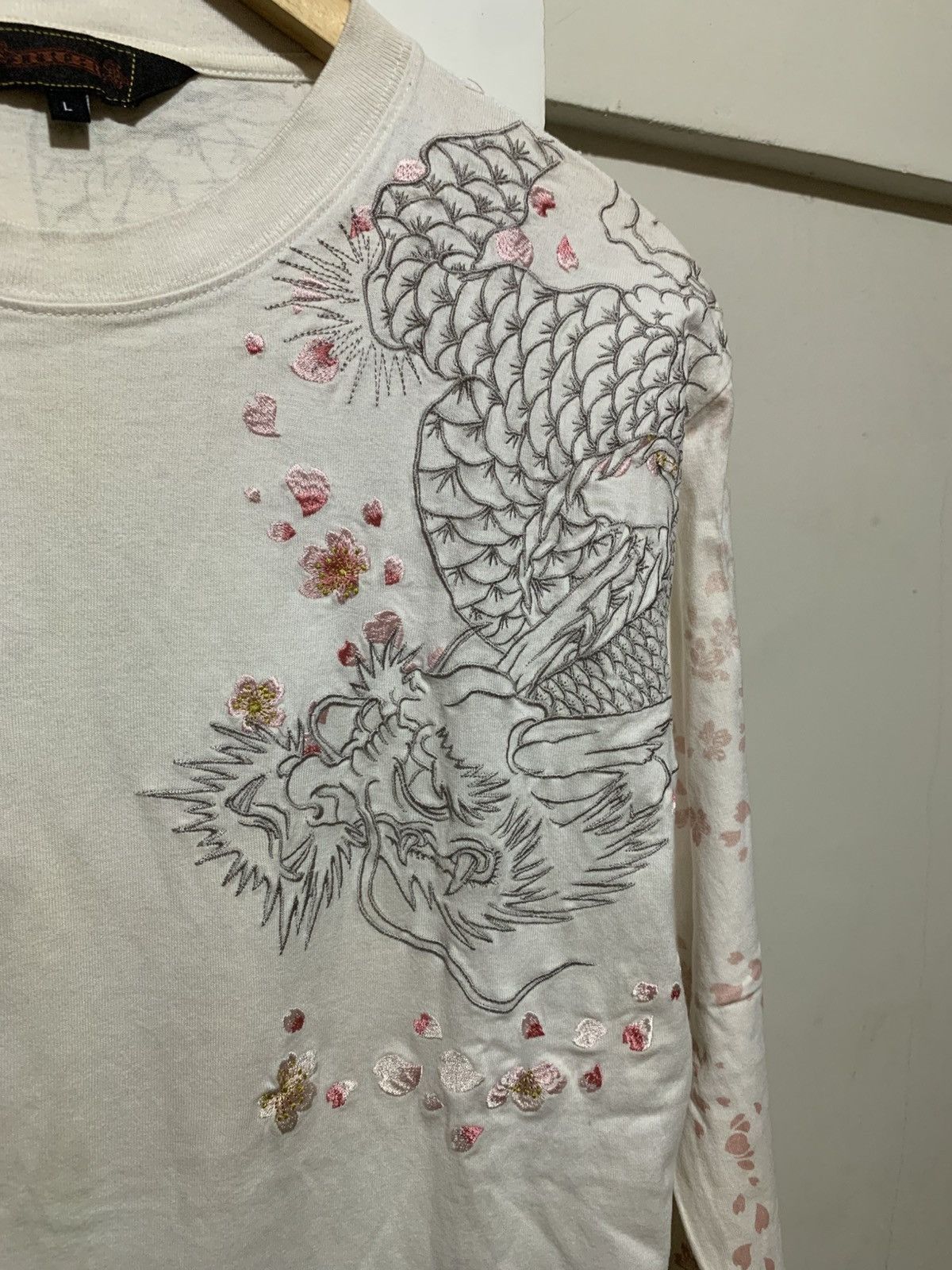 14th Addiction Vintage Y2K Dragon AOP Embroidered Yakuza Longsleeve Tee Size US L / EU 52-54 / 3 - 10 Thumbnail