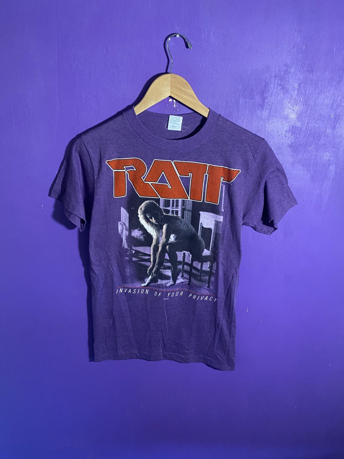 Band Tees × Vintage Vintage 1985 RATT invasion of your privacy tour tee Size US M / EU 48-50 / 2 - 1 Thumbnail