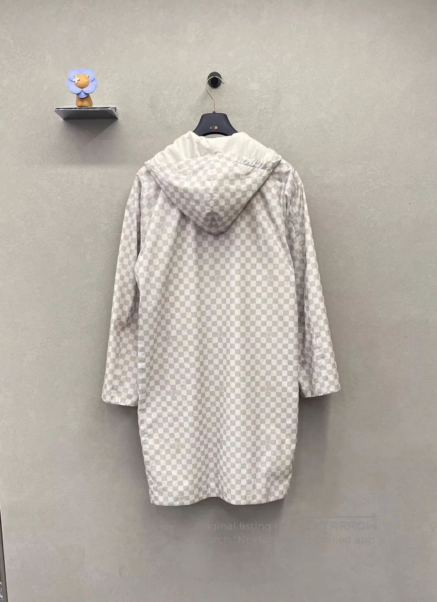 Louis Vuitton Multi Checkered Long Raincoat with Hood. Size US S / EU 44-46 / 1 - 2 Thumbnail