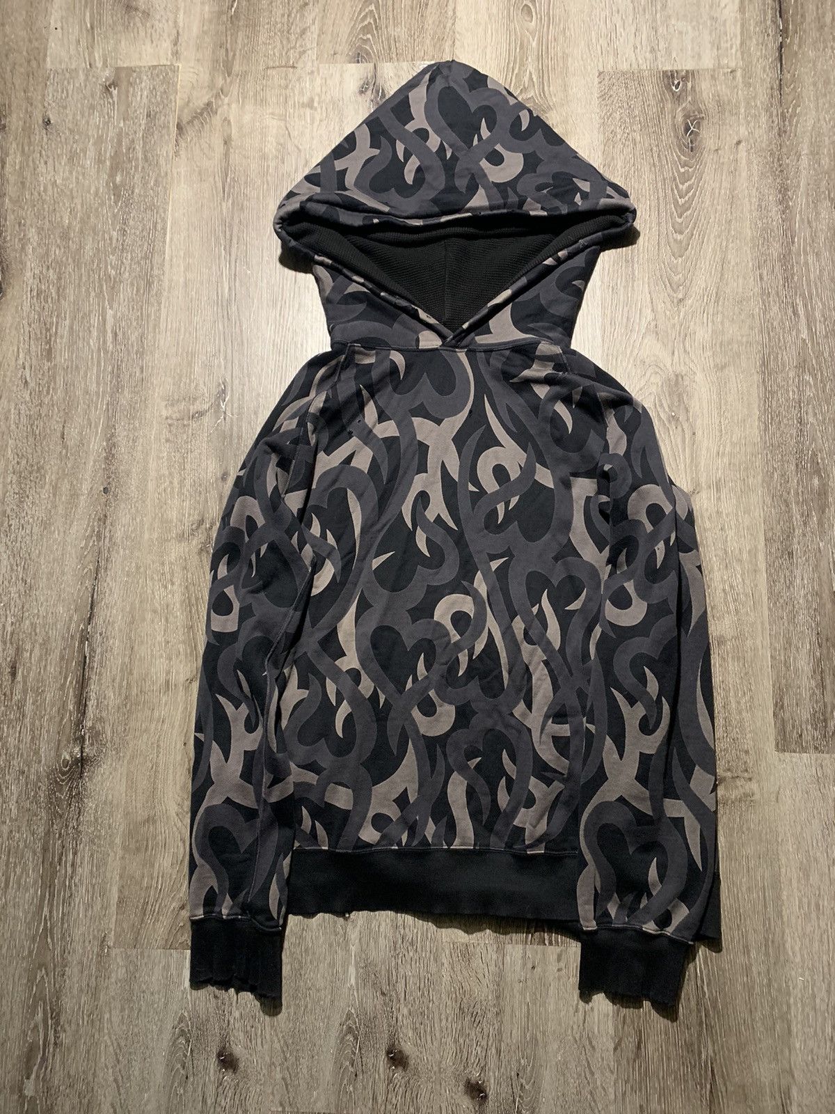 Number (N)ine Number Nine Tribal Heart Camo Hoodie | Grailed