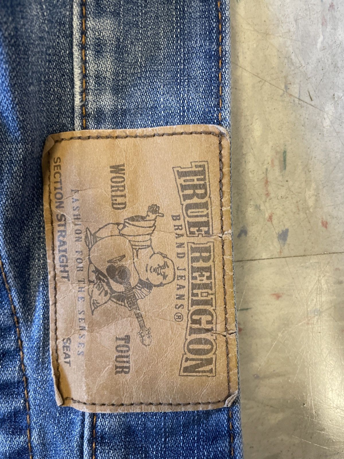 True Religion true religion blue baggy straight jeans Size US 33 - 3 Thumbnail