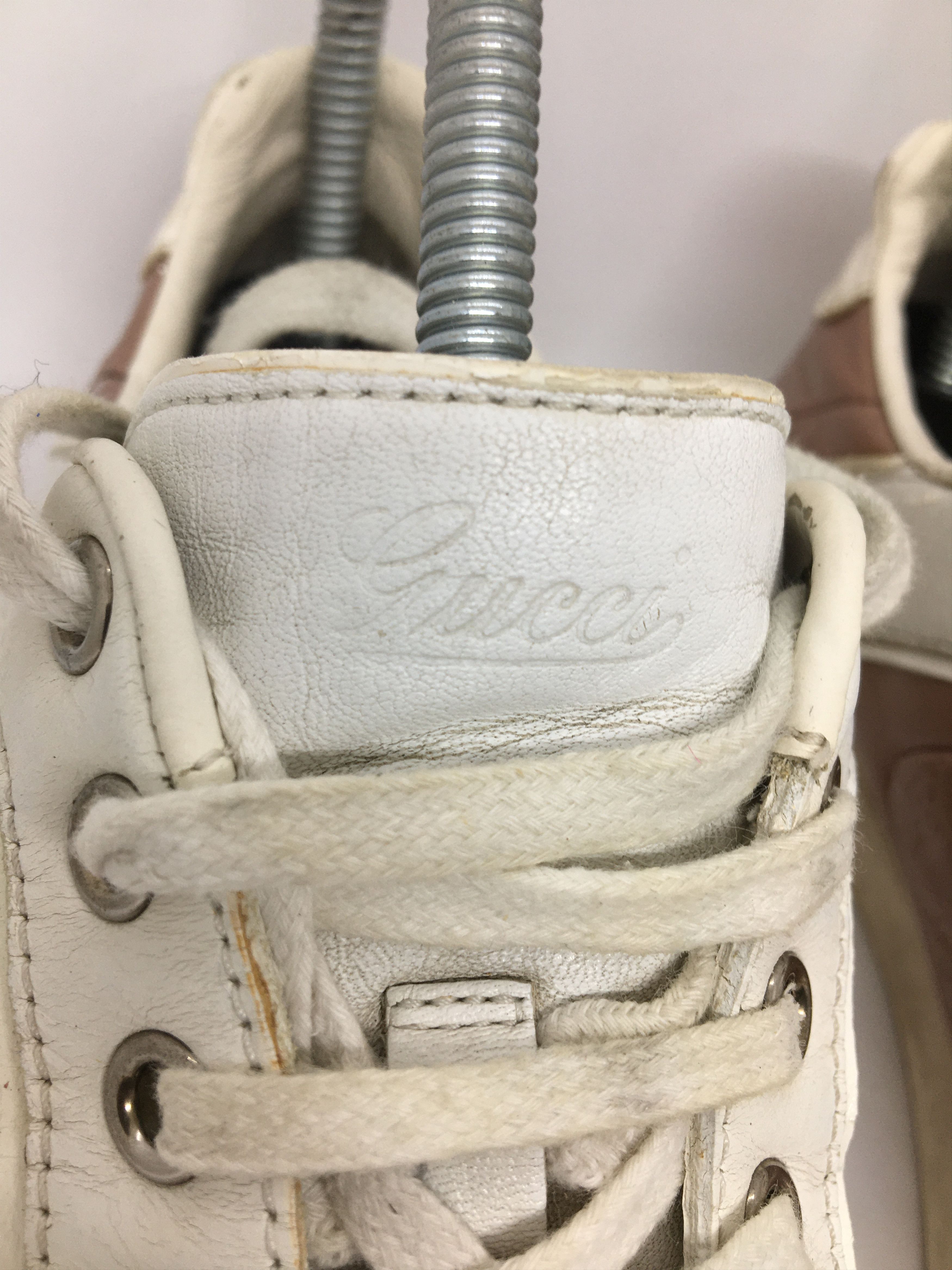 Gucci GUCCI sneakers white maroon Size US 6 / EU 39 - 11 Thumbnail