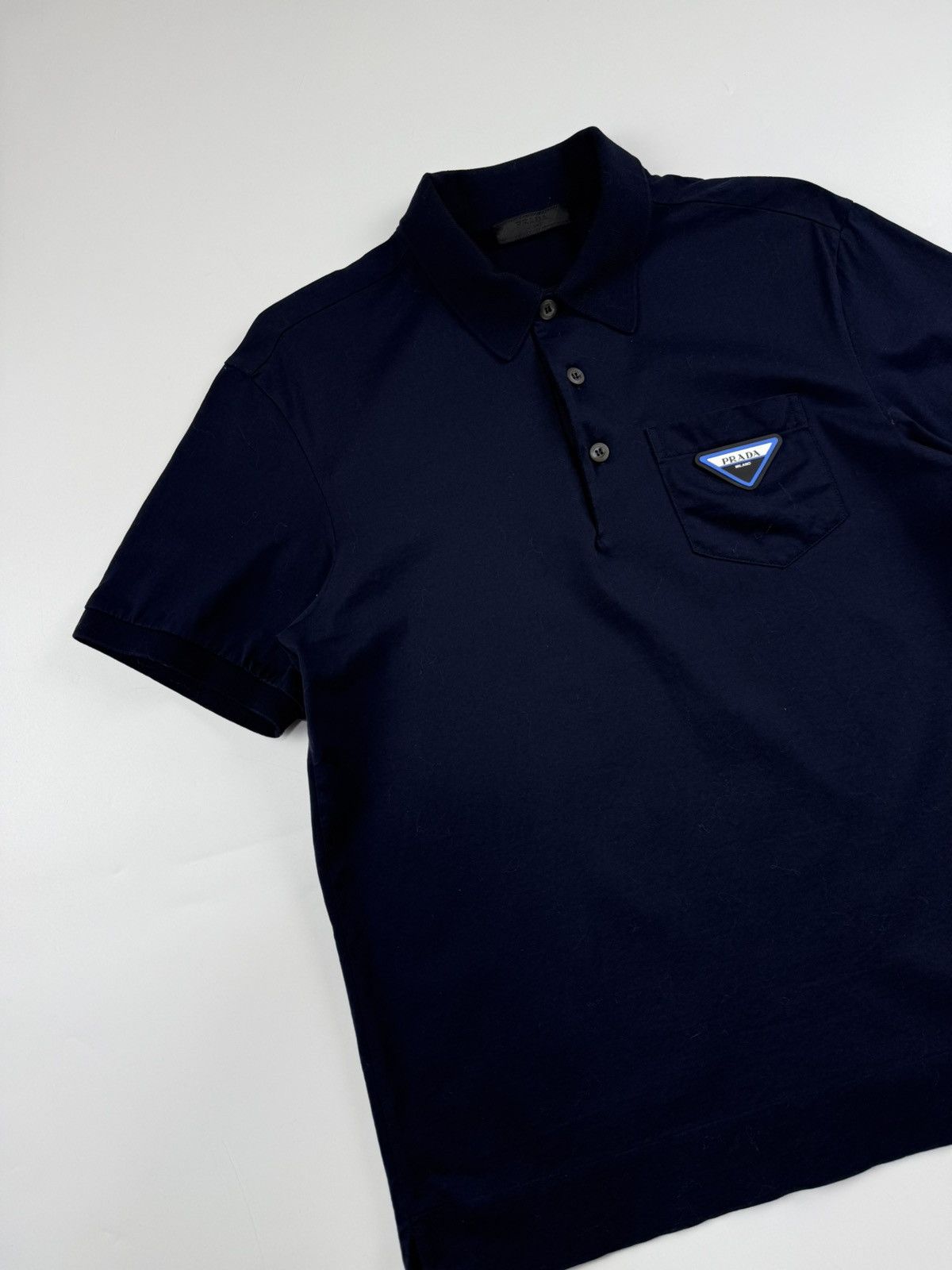 Prada Prada Triangle Logo Polo Shirt Size US S / EU 44-46 / 1 - 3 Thumbnail