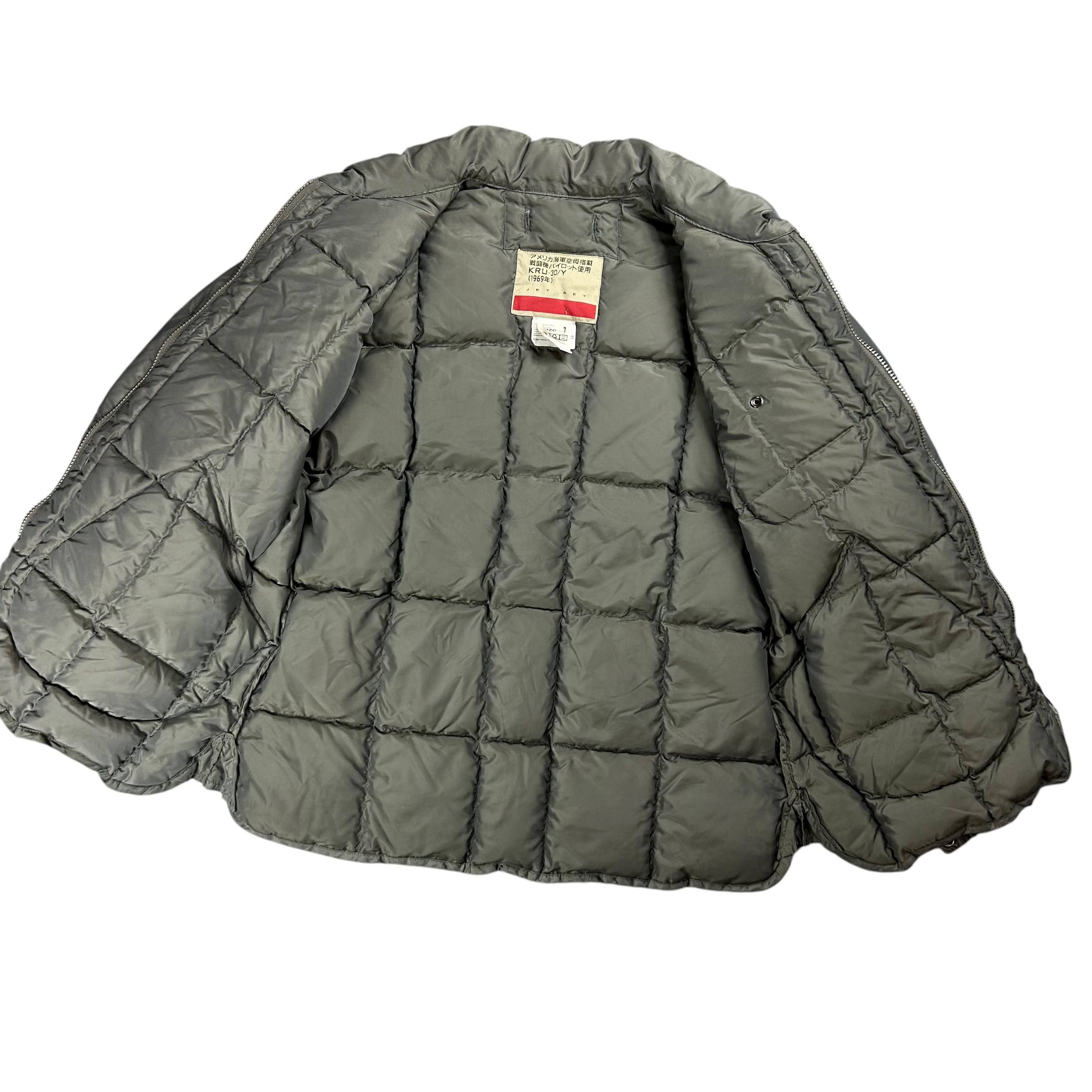 JET SET Jet Set Gray Green Down Quilted Light Jacket Zip 1 Size US S / EU 44-46 / 1 - 4 Thumbnail