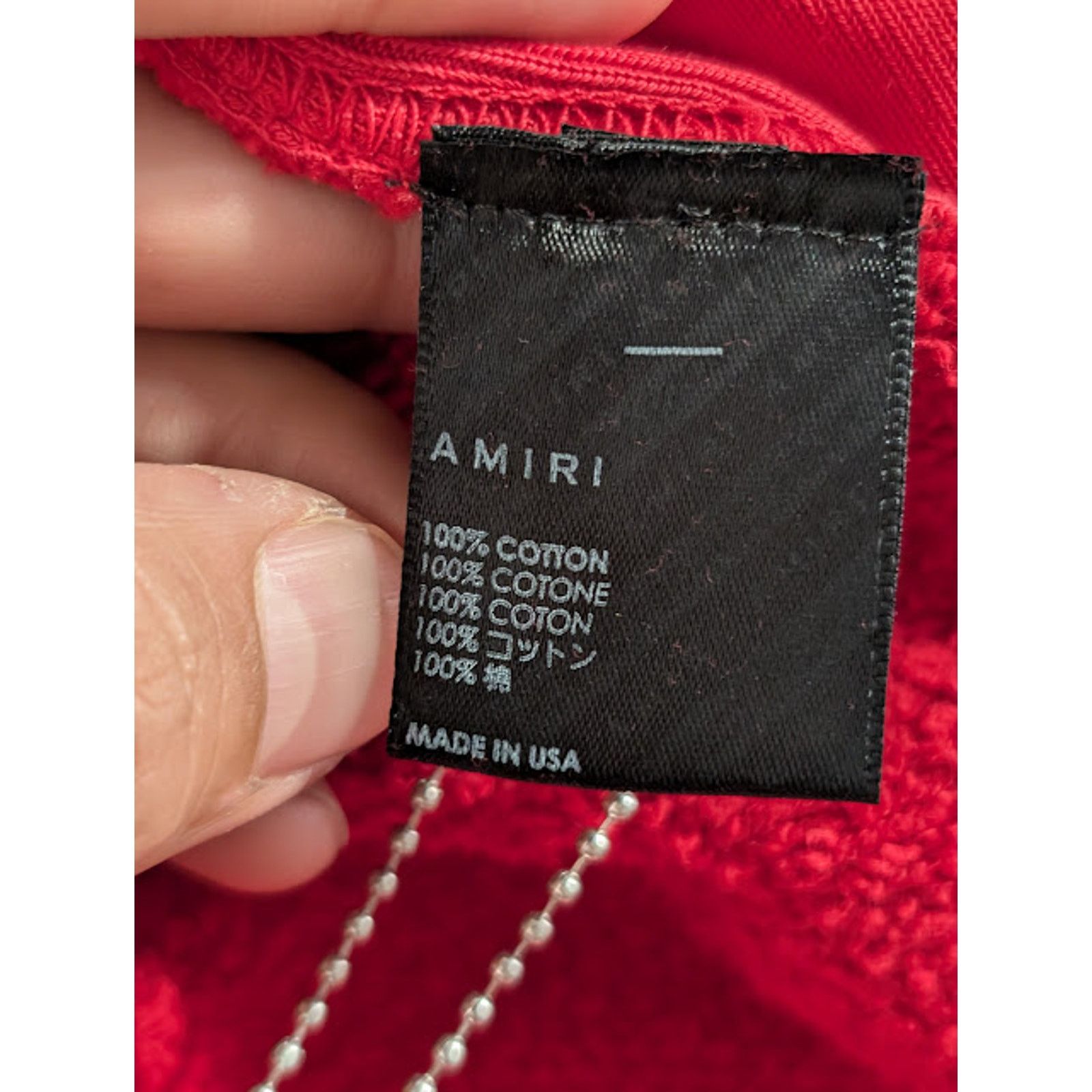 Amiri o1rshd1 Q:2 / Vintage Collegiate Crewneck Sweatshirt in Red Size US M / EU 48-50 / 2 - 16 Thumbnail
