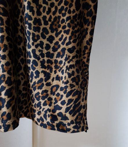 Tom Ford o1sm1stk0824 Velour Leopard Print Polo Shirt in Black Brown Size US M / EU 48-50 / 2 - 3 Thumbnail