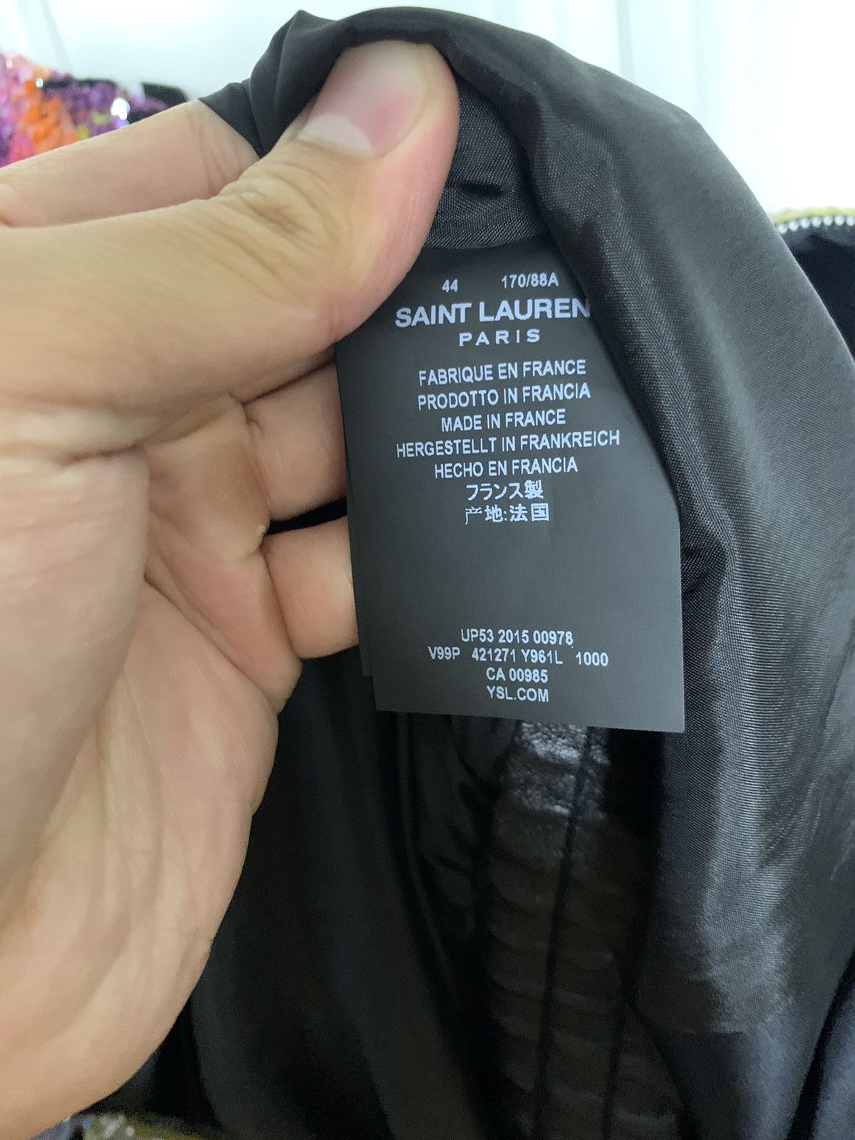 Saint Laurent Paris Saint Laurent 2016SS Palm tree sequins bomber jacket Size US S / EU 44-46 / 1 - 9 Thumbnail