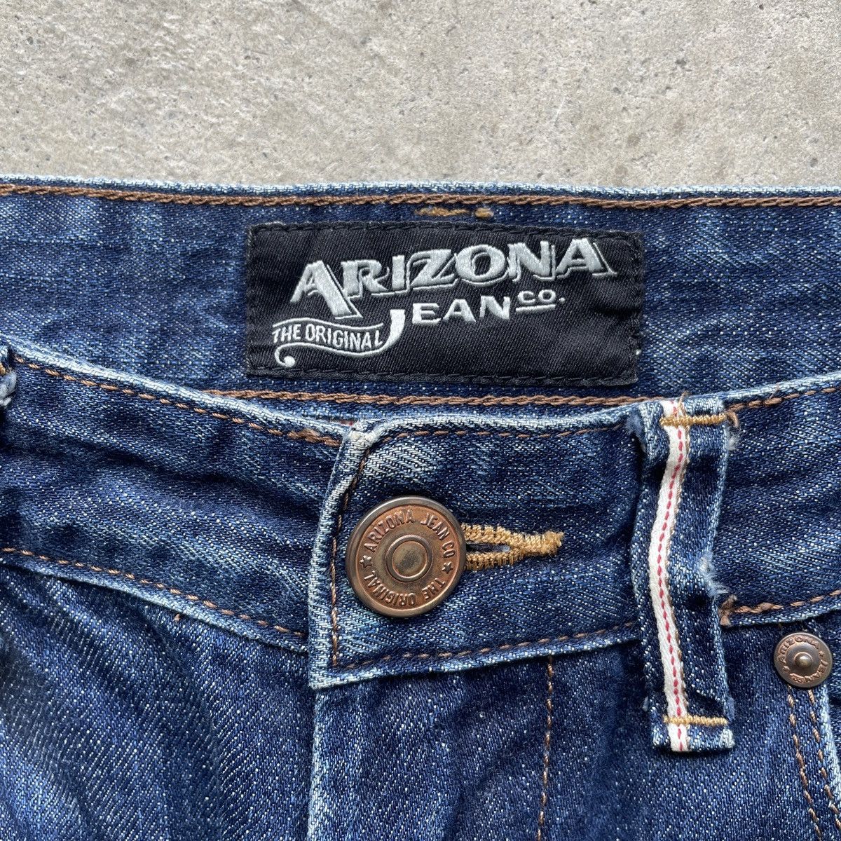 Japanese Brand Vintage AriZona Jeans Redline Faded Ripped Pants Distressed Size US 32 / EU 48 - 6 Thumbnail