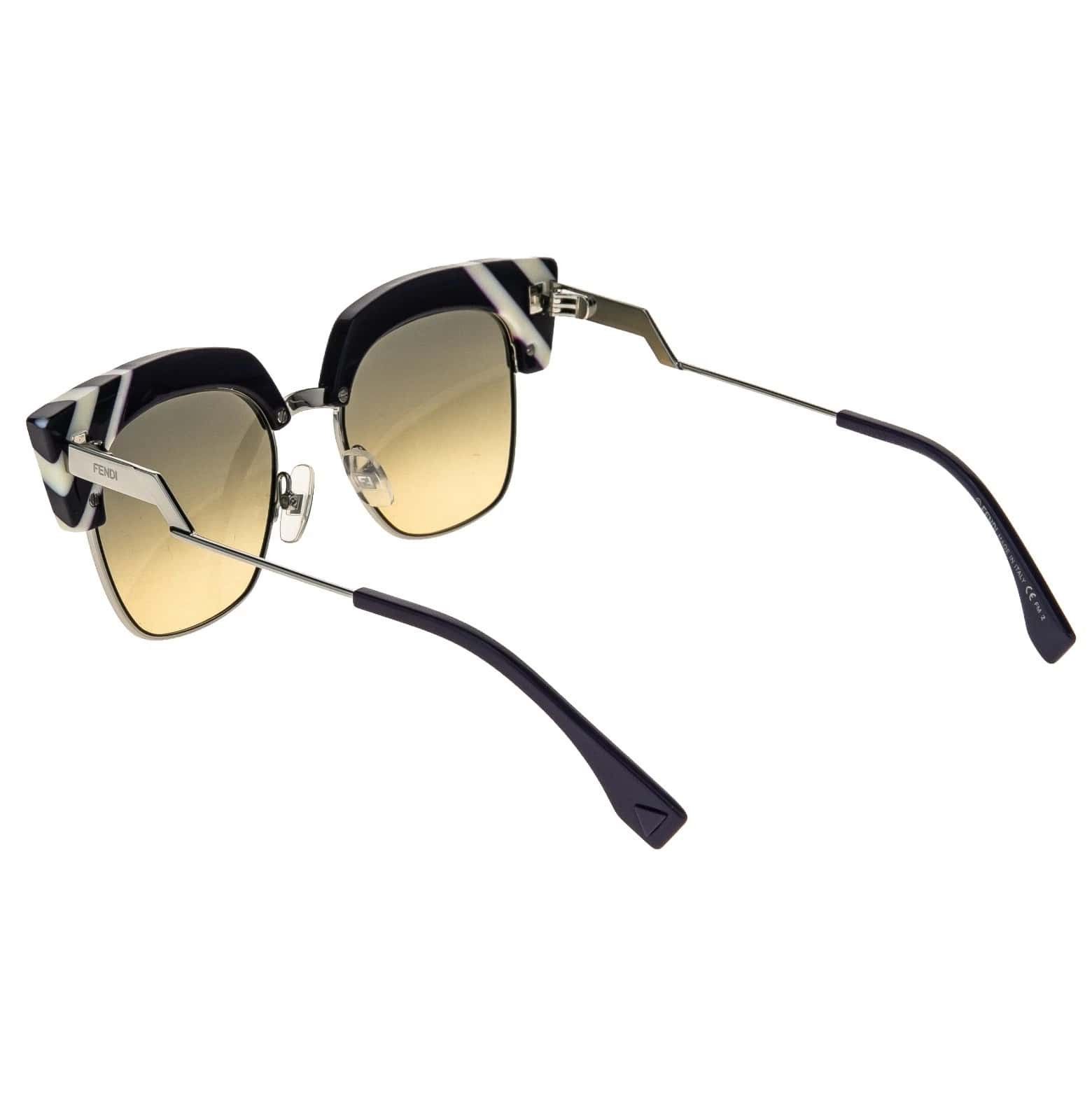 Fendi FENDI 0241 Waves FF0241S Violet Silver Fashion Sunglasses Size ONE SIZE - 4 Thumbnail