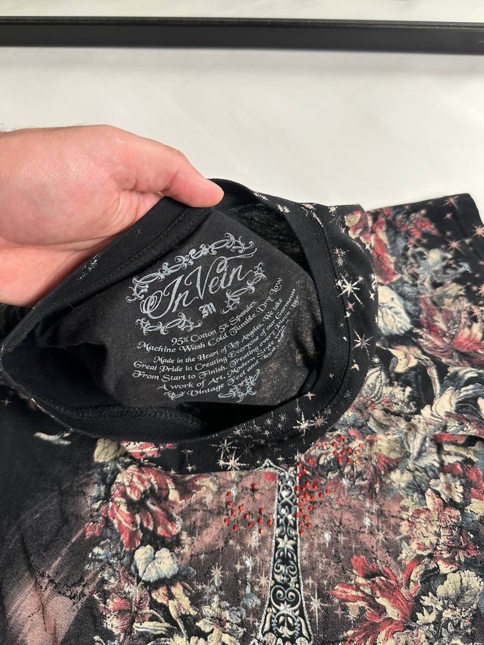 Christian Audigier Vintage Y2K womens Gothic Ed Hardy Style T Shirt Size M / US 6-8 / IT 42-44 - 3 Thumbnail