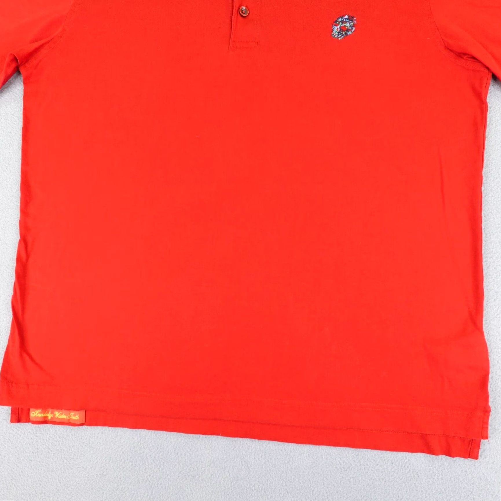 Robert Graham VINTAGE Robert Graham Polo Shirt Mens XL Red Embroidered Skull Logo Classic Fit Shirt Adult XL Red Skull Logo Polo Size US XL / EU 56 / 4 - 4 Thumbnail