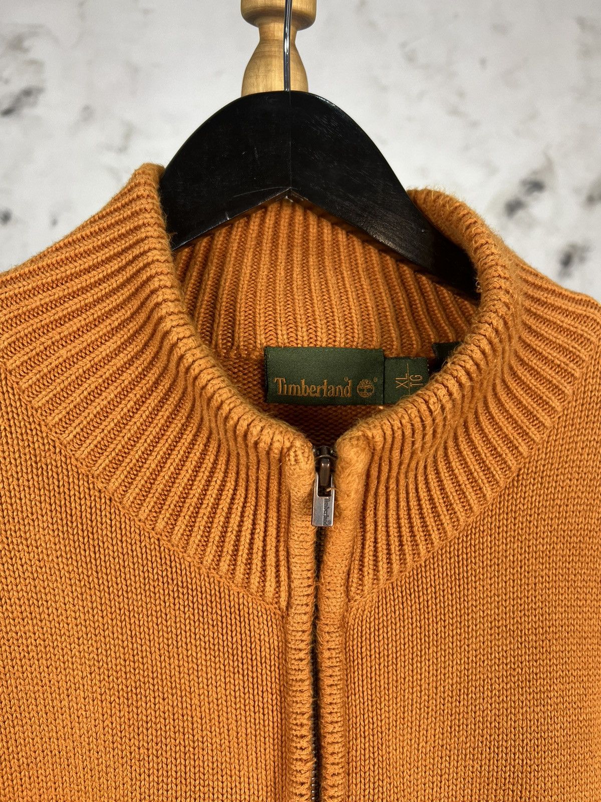 Timberland Vintage Timberland Orange Zip Sweater Jacket Size XL Size US XL / EU 56 / 4 - 4 Thumbnail
