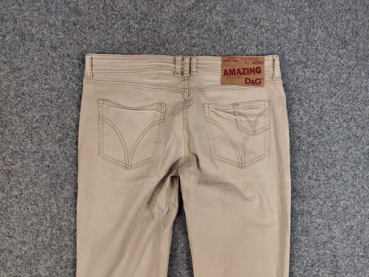 Dolce & Gabbana Vintage 90's Dolce & Gabbana amazing Beige denim tight Jeans Size 30" / US 8 / IT 44 - 14 Thumbnail