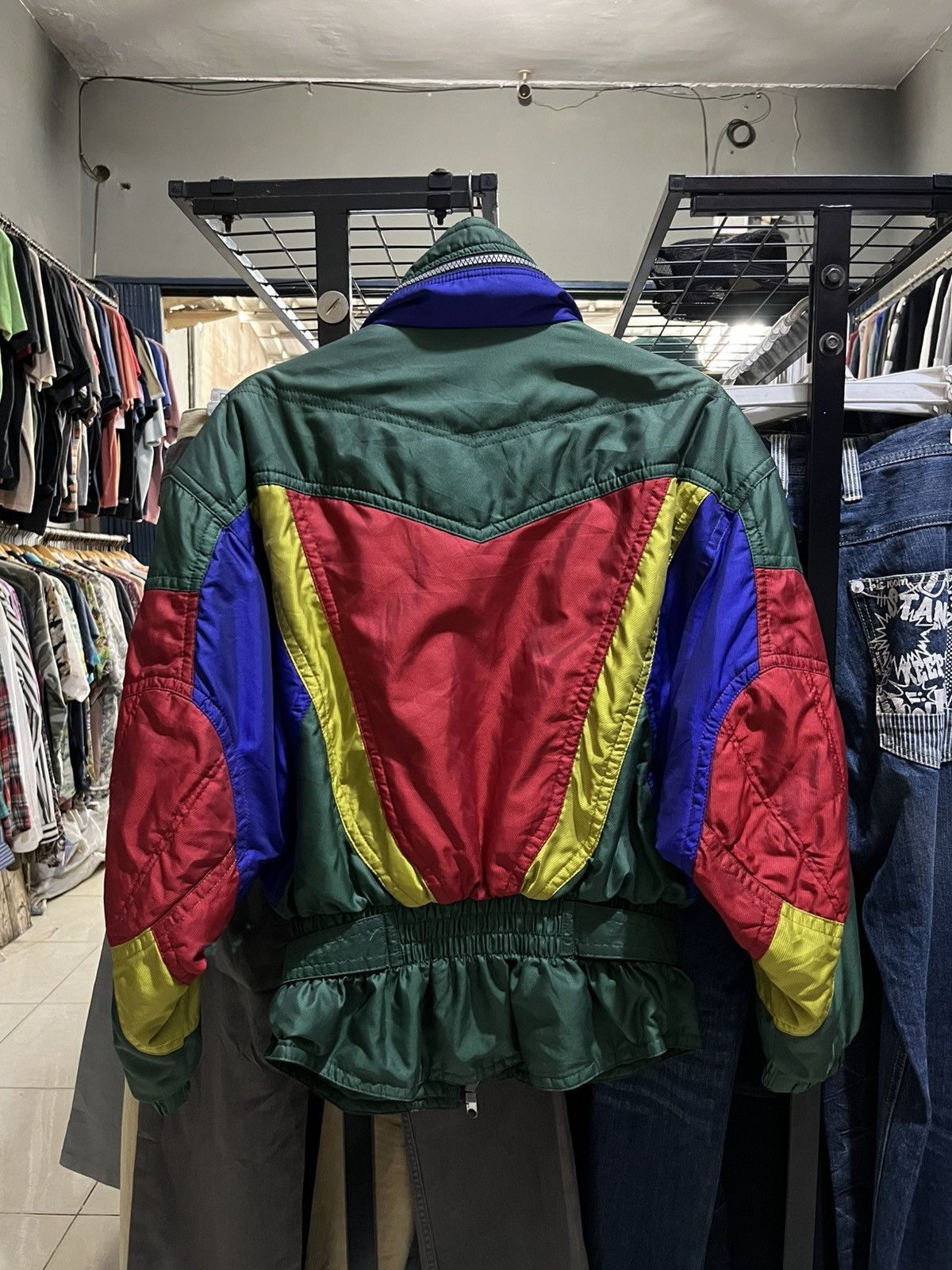 Descente Vintage spain descente colour block multicolour jacket ski Size US L / EU 52-54 / 3 - 11 Thumbnail